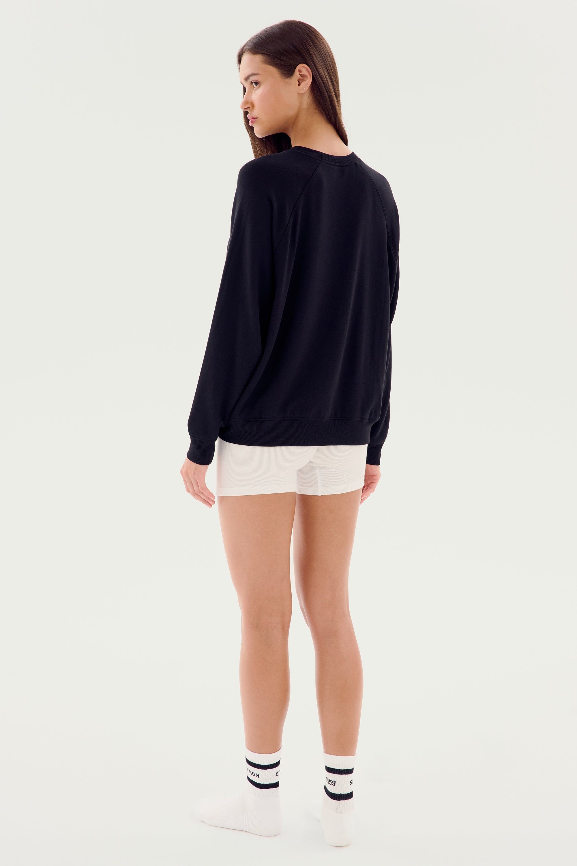 Andie Fleece Sweatshirt - Black – SPLITS59