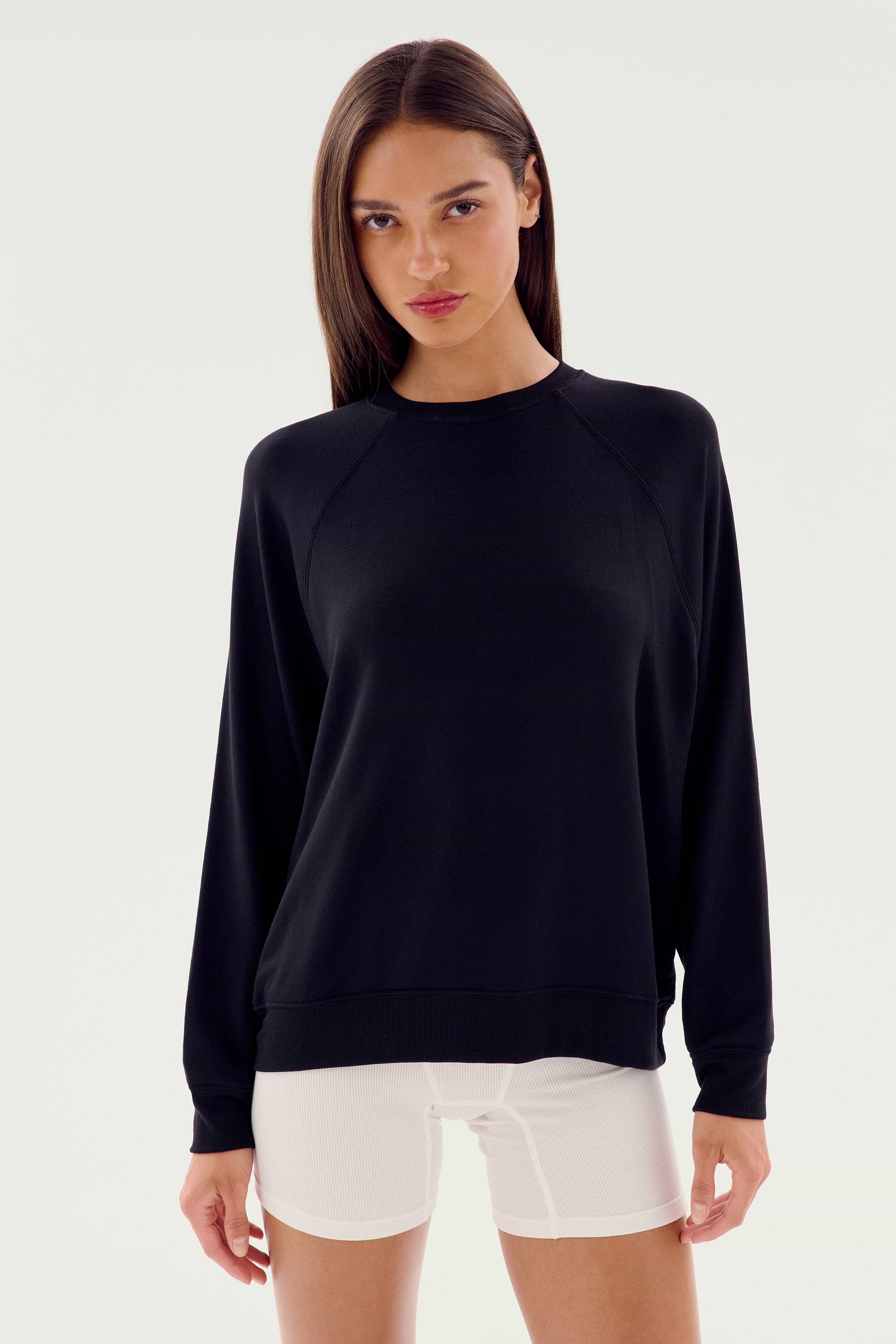 Andie Fleece Sweatshirt - Black – SPLITS59
