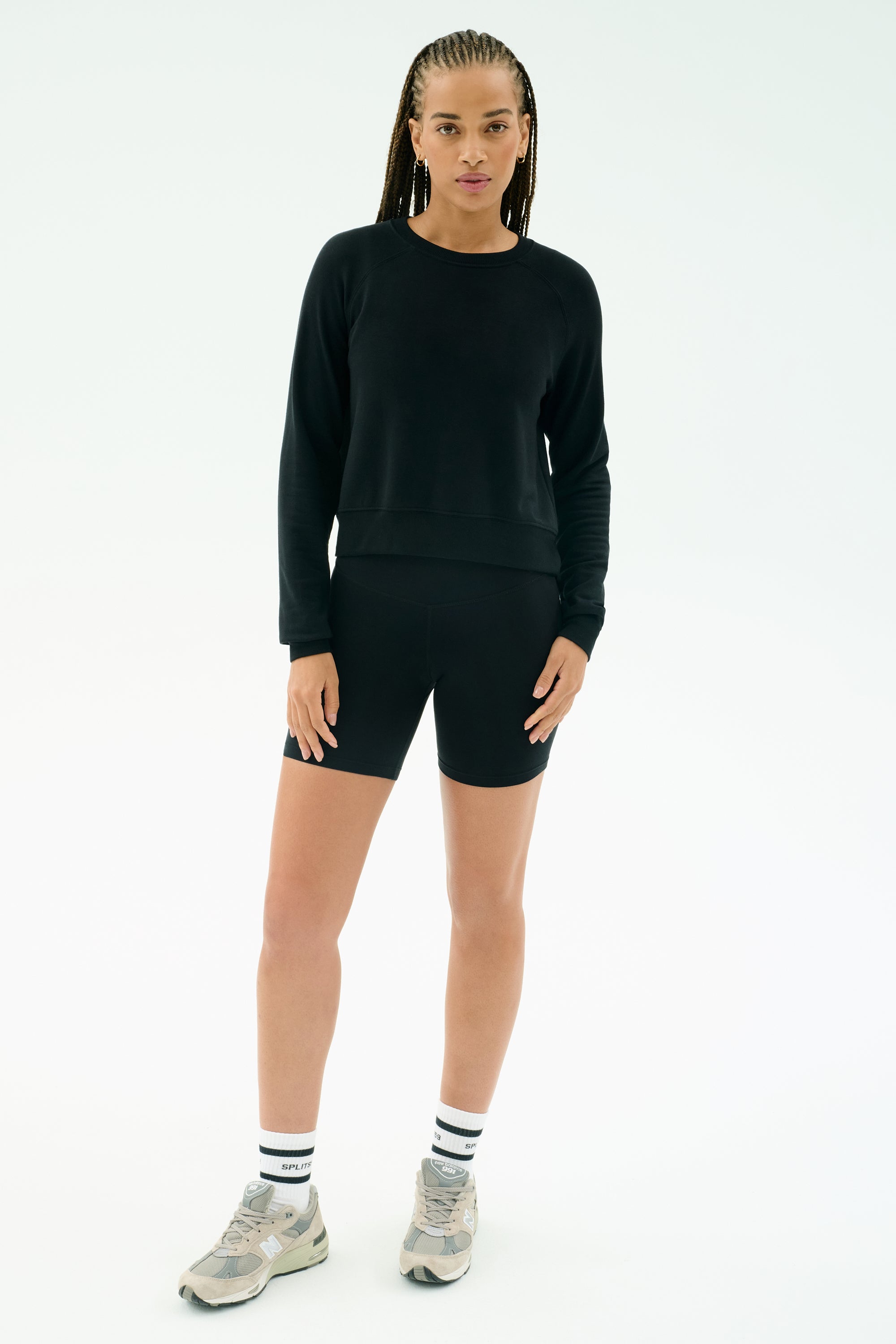 Brook スウェット　- 2024aw 16bit Logo Sweat Brooks Fleece Long Sleeve Sweatshirt - Black – SPLITS59