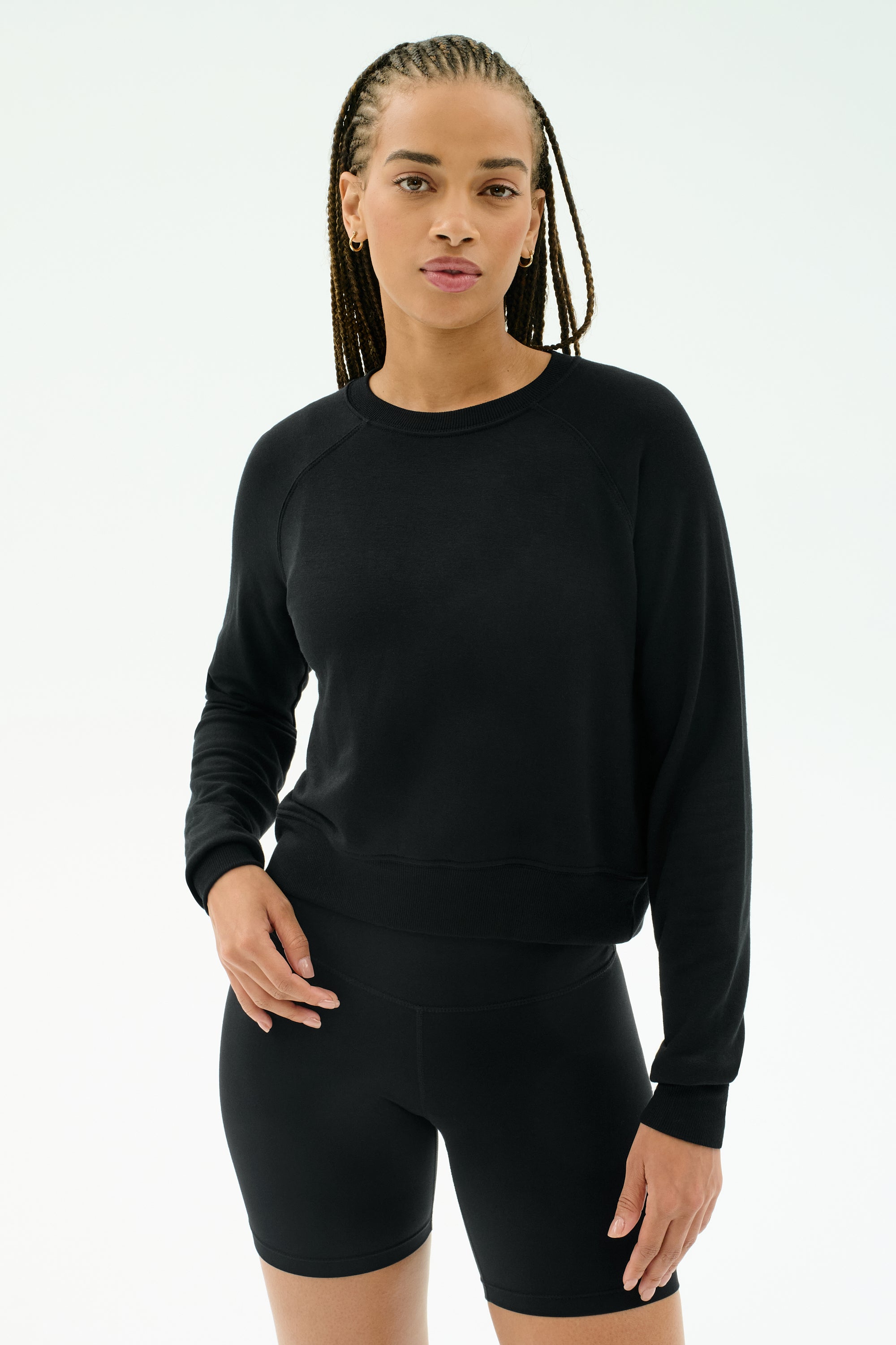 Brooks Fleece Long Sleeve Sweatshirt - Black – SPLITS59