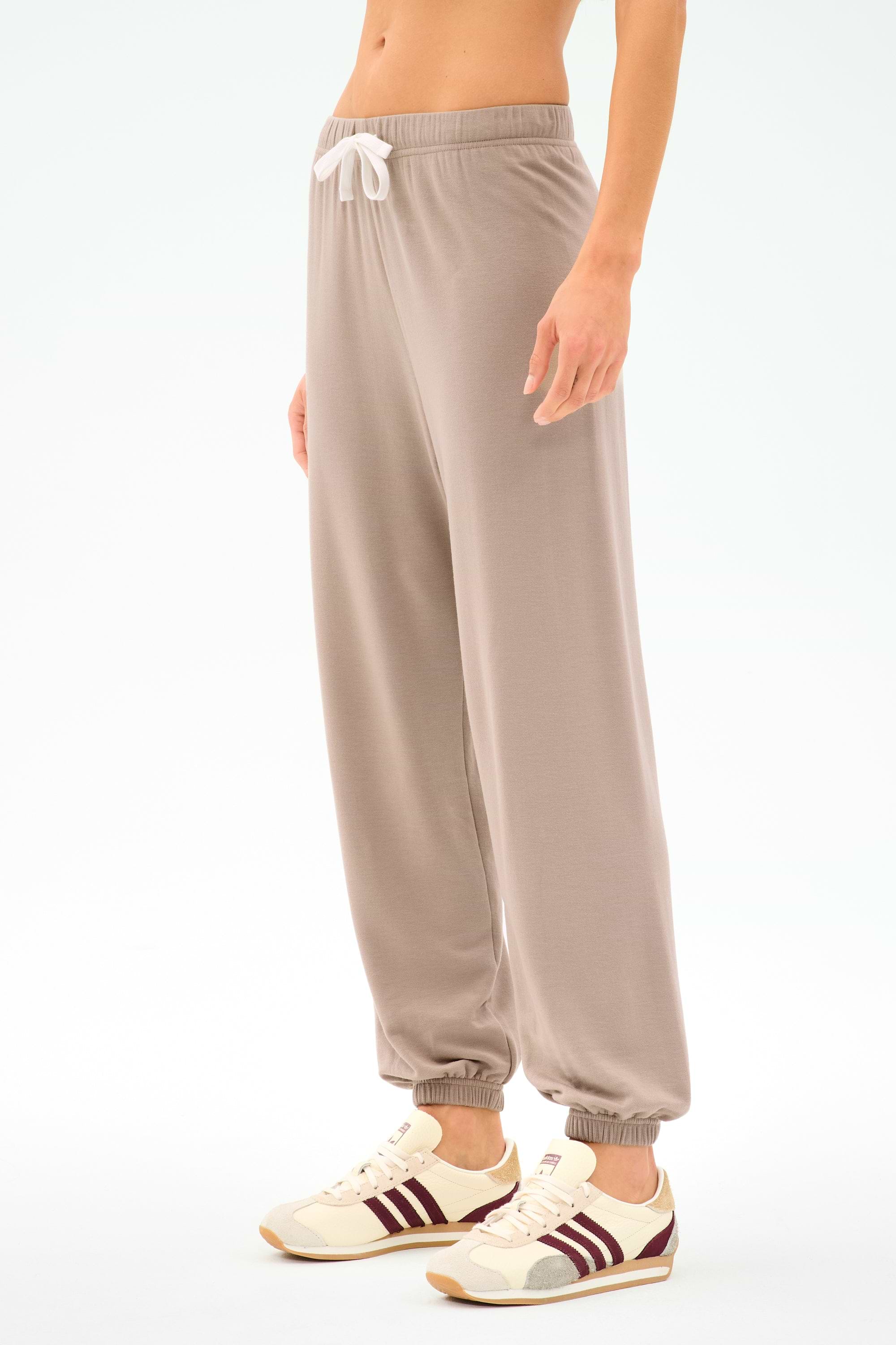 Andie Oversized Fleece Sweatpant - Latte – SPLITS59
