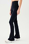 The back view of a woman wearing Raquel High Waist Airweight Flare leggings made of AirWeight fabric by SPLITS59.