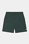 SPLITS59 Airweight High Waist 3.5” Short in Military: dark green spandex activewear shorts with visible stitching and a small white "S59" logo on the front left leg.