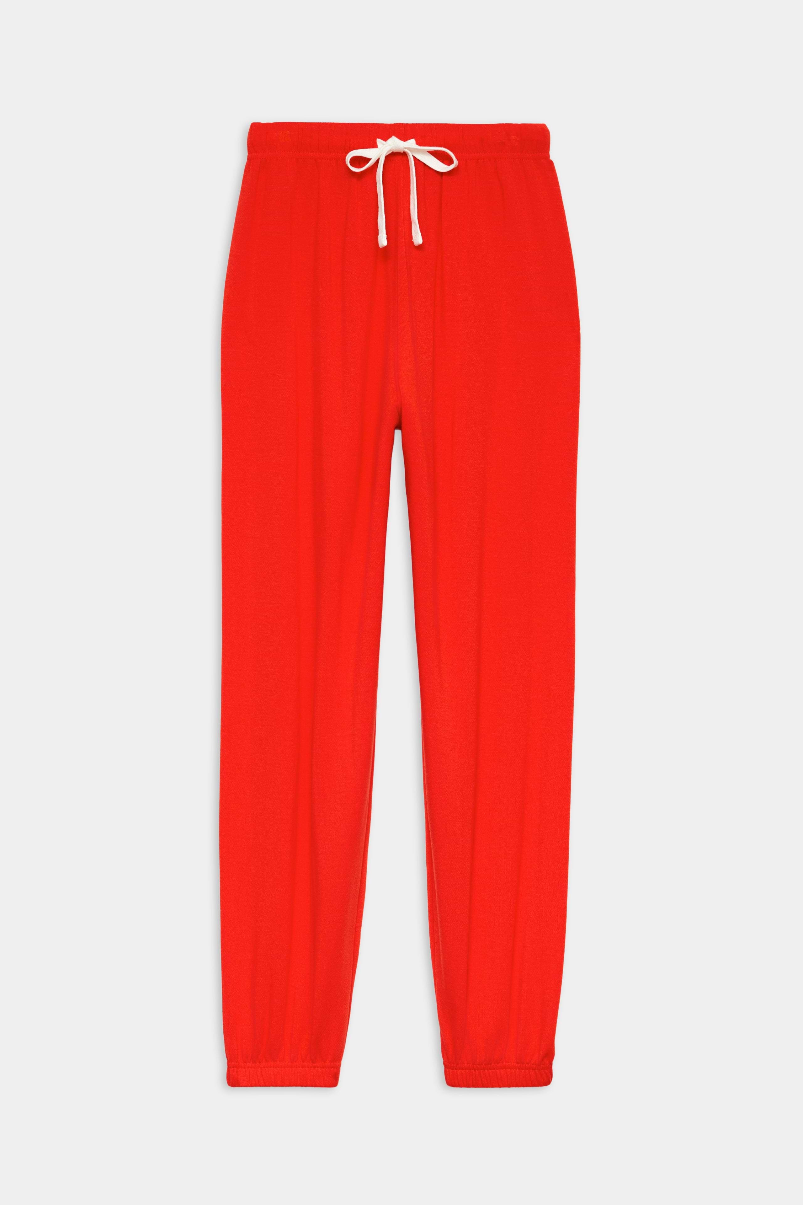 Andie Oversized Fleece Sweatpant - Lotus Red – SPLITS59