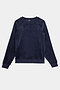 The SPLITS59 Joy Velour Crewneck is a navy blue, long-sleeve sweatshirt with a crew neck and soft velvety fabric, shown laid flat on a white background.