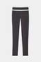 The SPLITS59 Mason High Waist Rigor Full Length leggings in Graphite/White are displayed flat on a plain white background, highlighting their black color and distinctive white waistband detail.