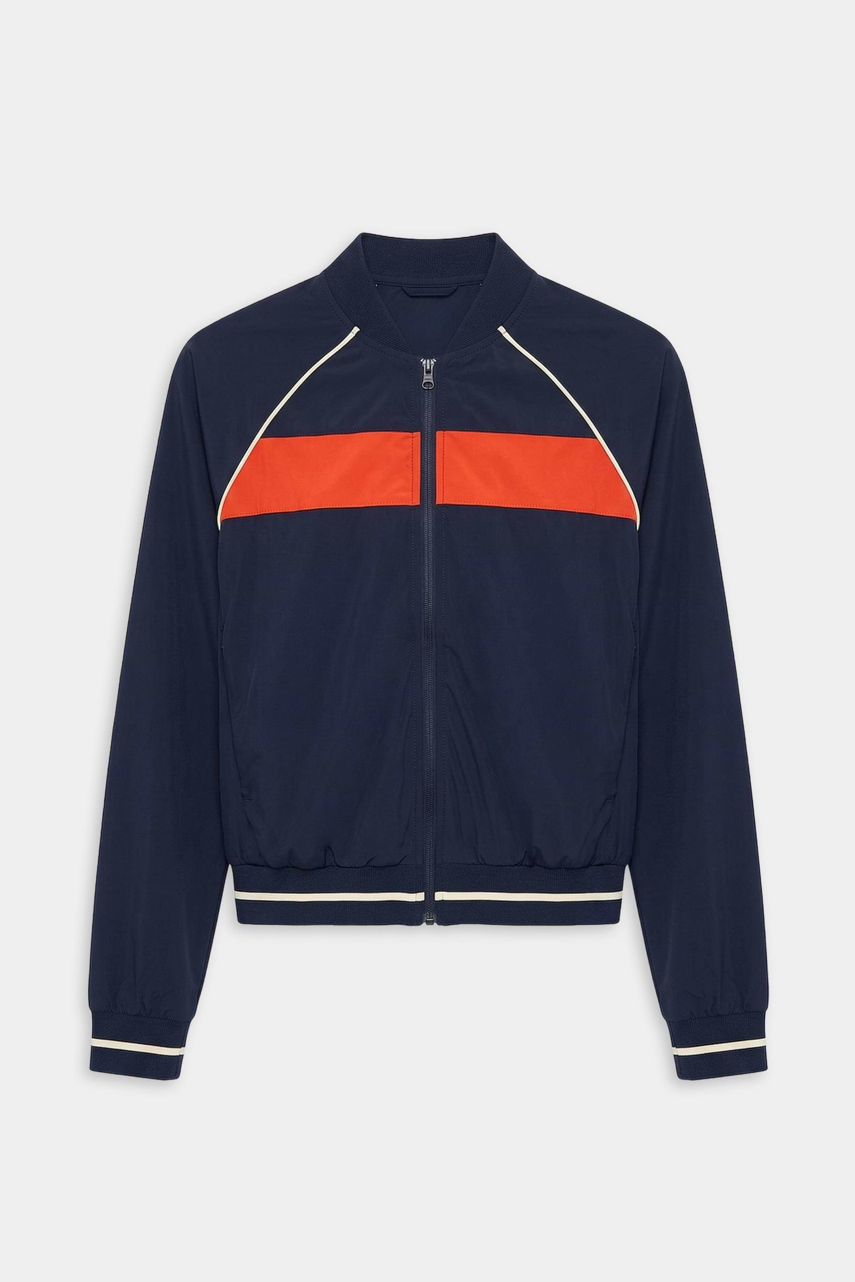 Carrie Woven Nylon Jacket - Indigo/Lotus Red – SPLITS59