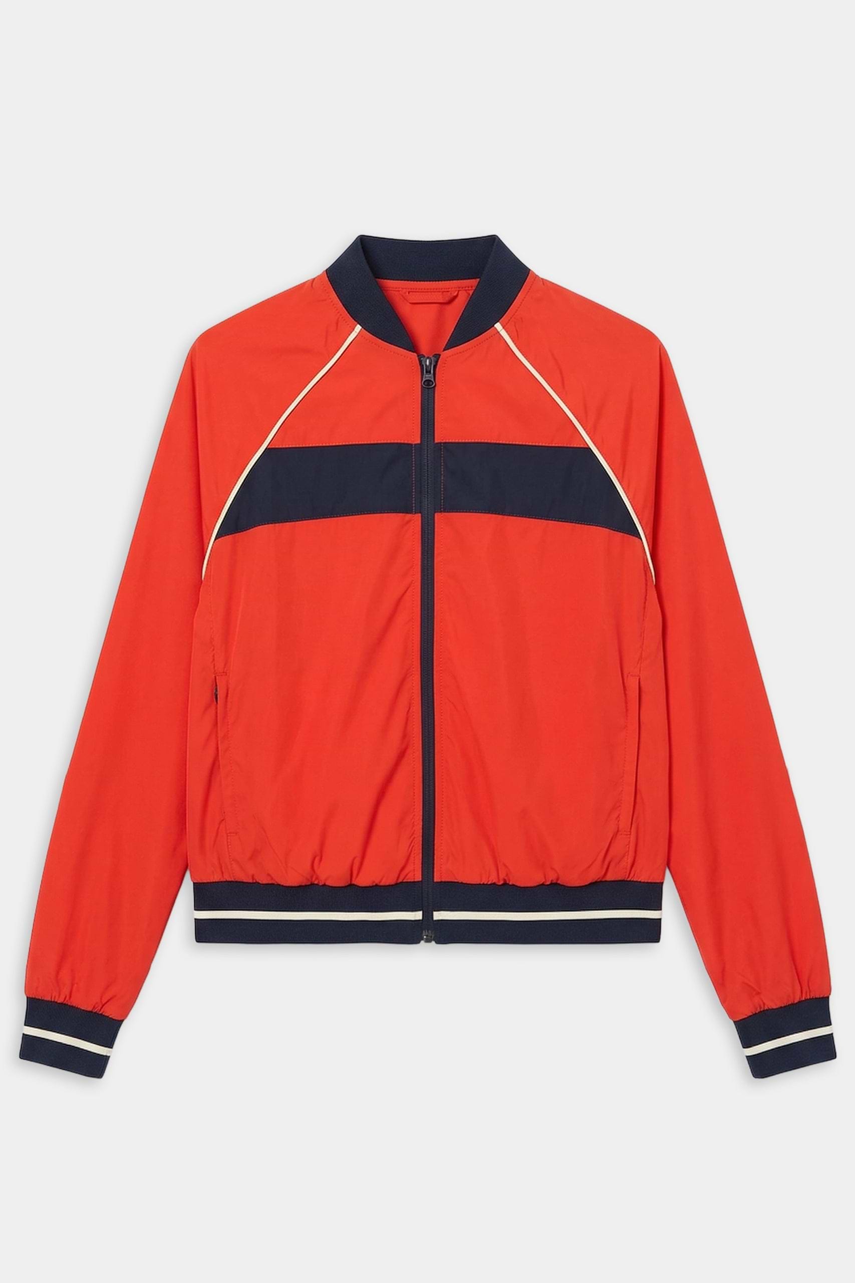 Carrie Woven Nylon Jacket - Lotus Red/Indigo – SPLITS59