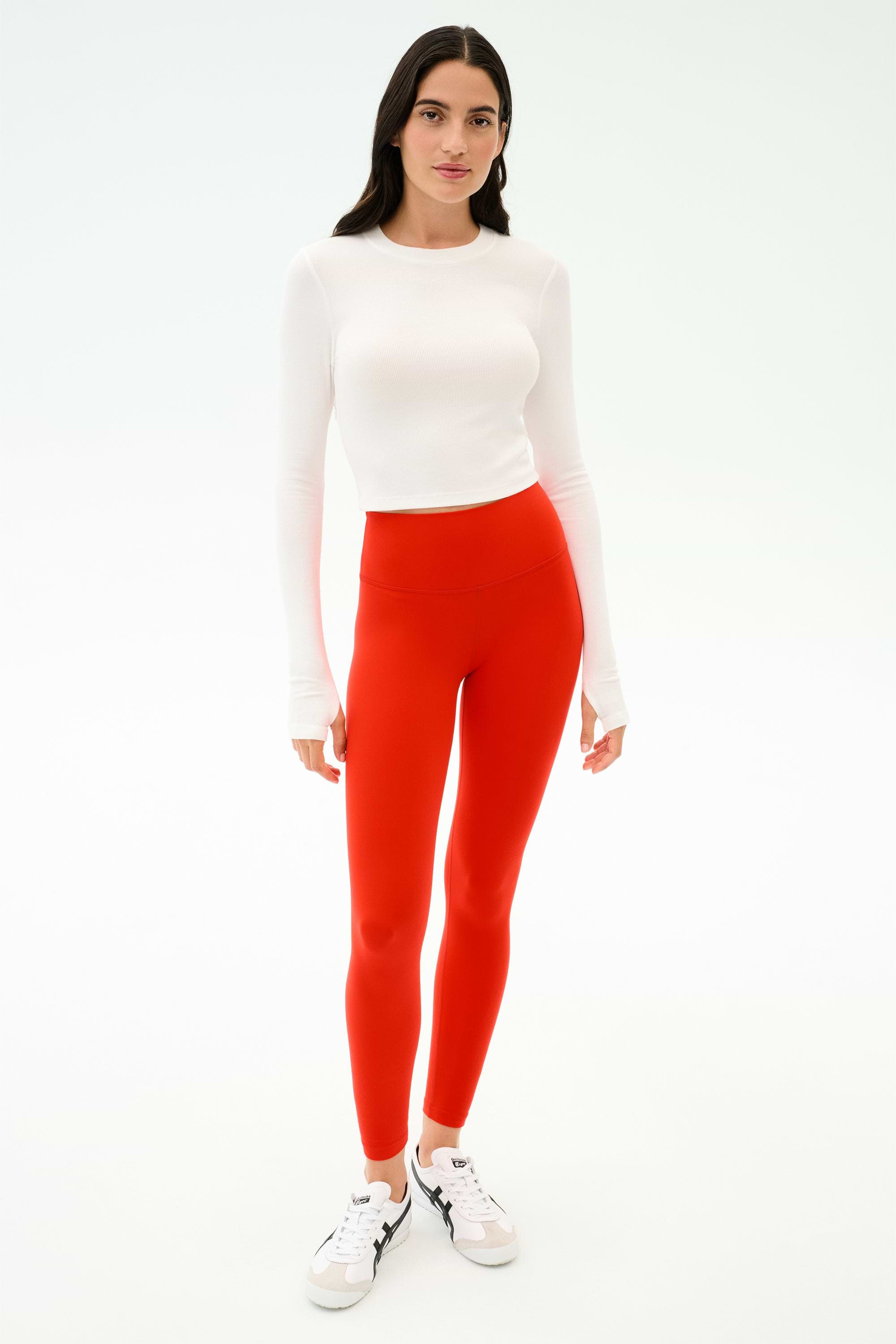 Sprint High Waist Rigor 7/8 - Lotus Red – SPLITS59