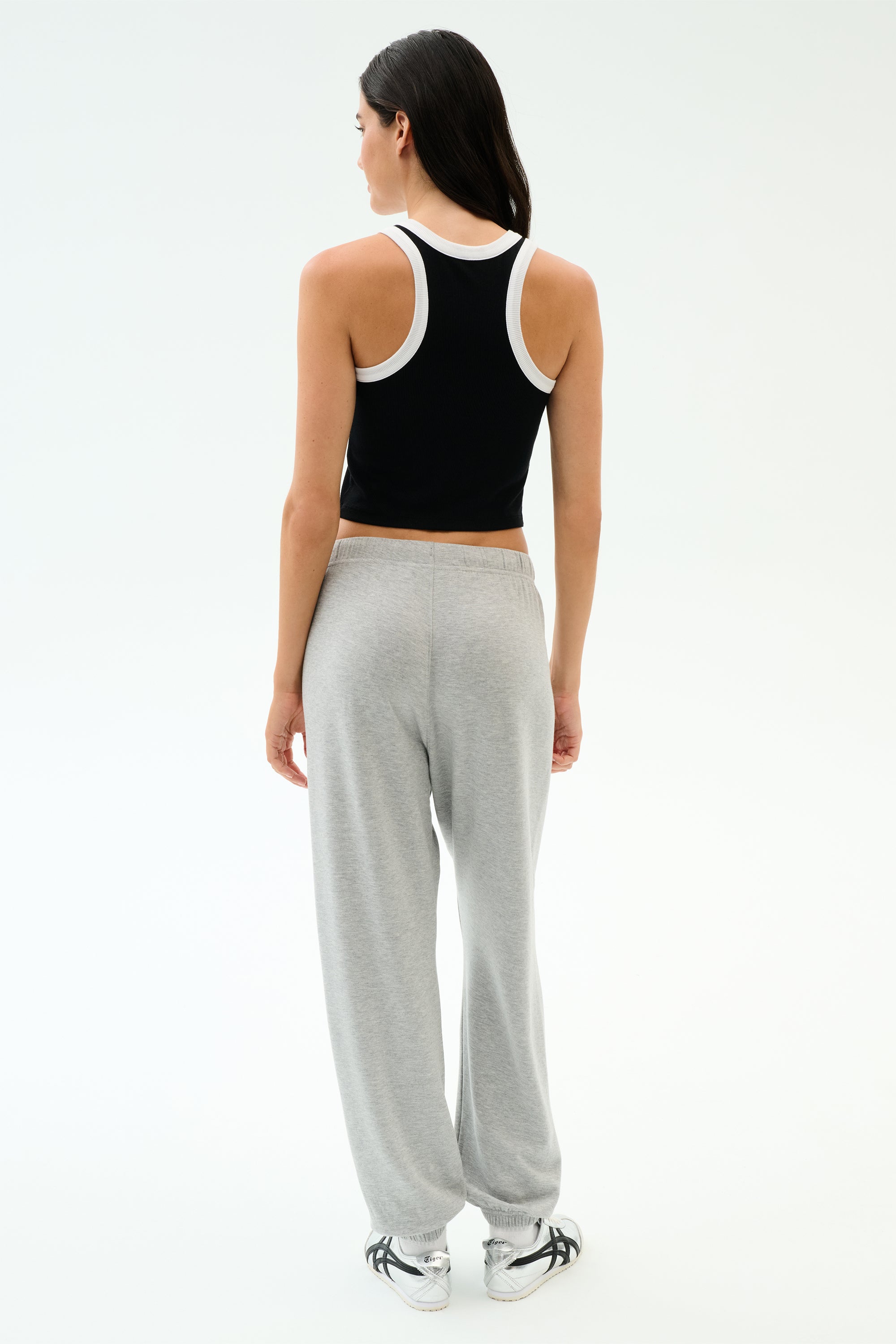 Kiki Rib Crop Tank - Black/White – SPLITS59