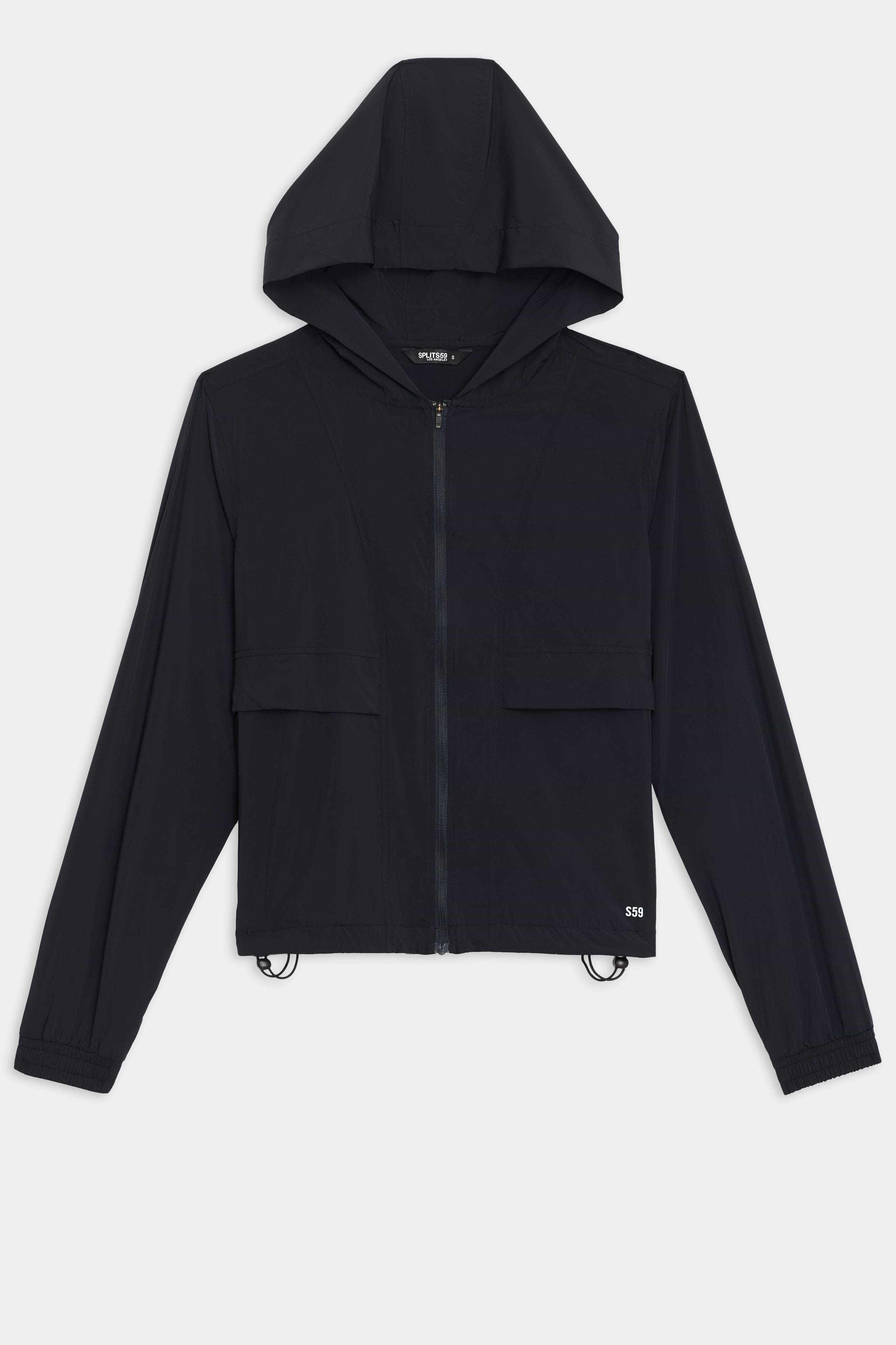 Megan Woven Nylon Jacket - Black – SPLITS59