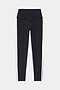 The SPLITS59 Mia Rigor Legging w/ Stripe in Black/White features black spandex and a wide crossover waistband with white vertical side stripes, shown against a plain white background.