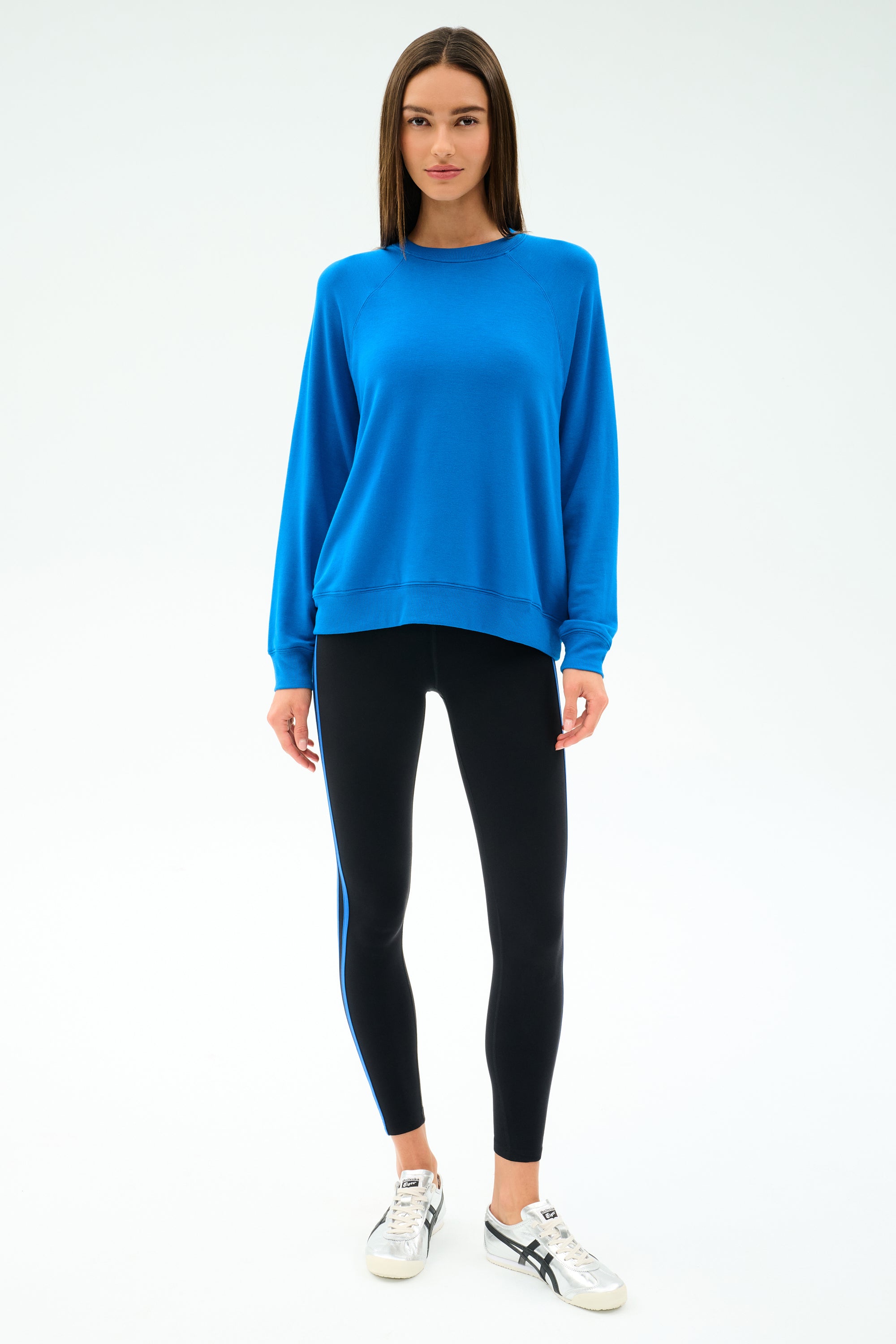 Andie Oversize Fleece Sweatshirt - Classic Blue – SPLITS59