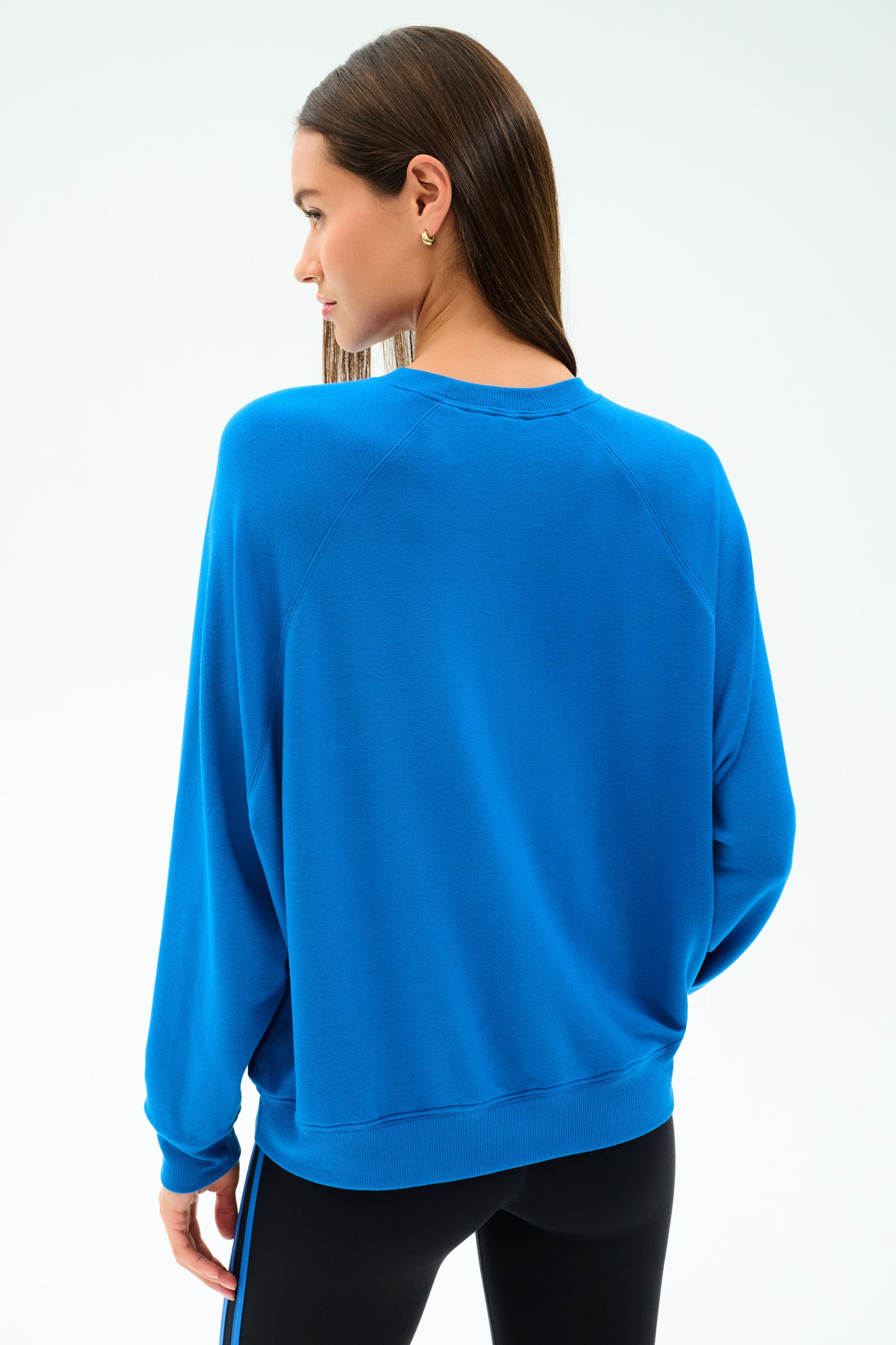 Andie Oversize Fleece Sweatshirt - Classic Blue – SPLITS59