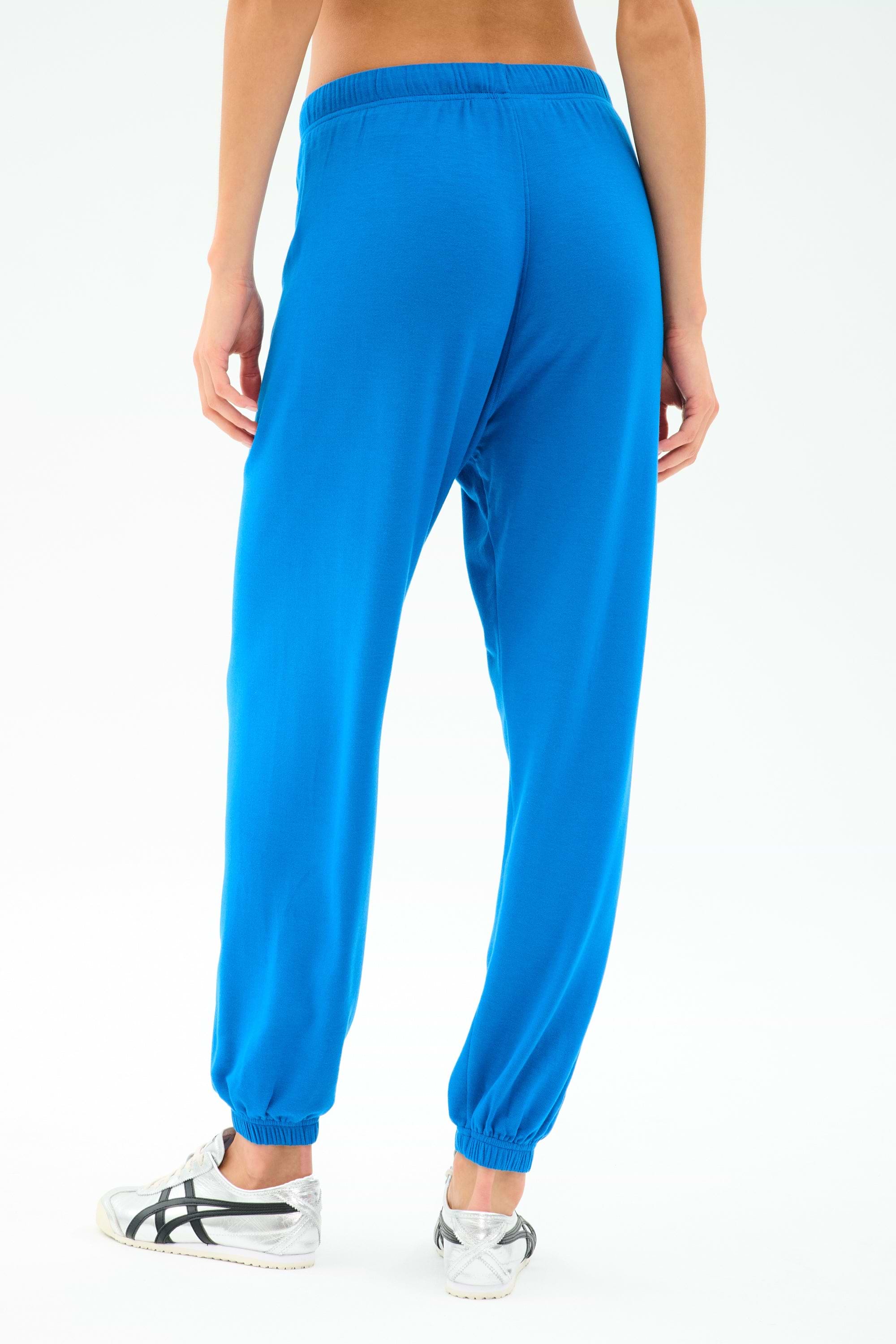 Andie Oversized Fleece Sweatpant - Classic Blue – SPLITS59