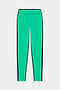 The SPLITS59 Sam High Waist Rigor 7/8 leggings in Spearmint/Indigo feature a high waist and black side panels, crafted from Rigor fabric, and are shown on a plain white background.