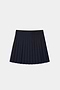 The SPLITS59 Shira Woven Pleated Skort in Indigo, ideal for court sports or gym workouts, is shown against a plain white background.