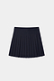 The SPLITS59 Shira Woven Pleated Skort in Indigo, ideal for court sports or gym workouts, is shown against a plain white background.
