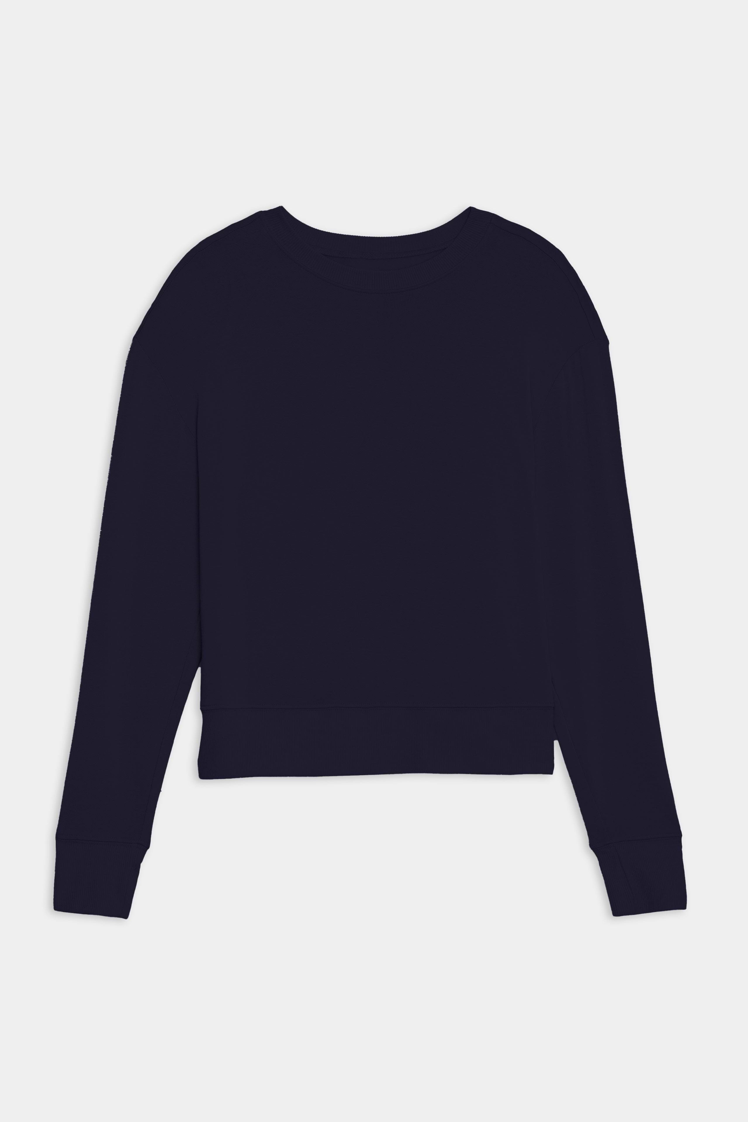 あきりこ様 C7237 スウェット Sonja Fleece Sweatshirt - Indigo – SPLITS59