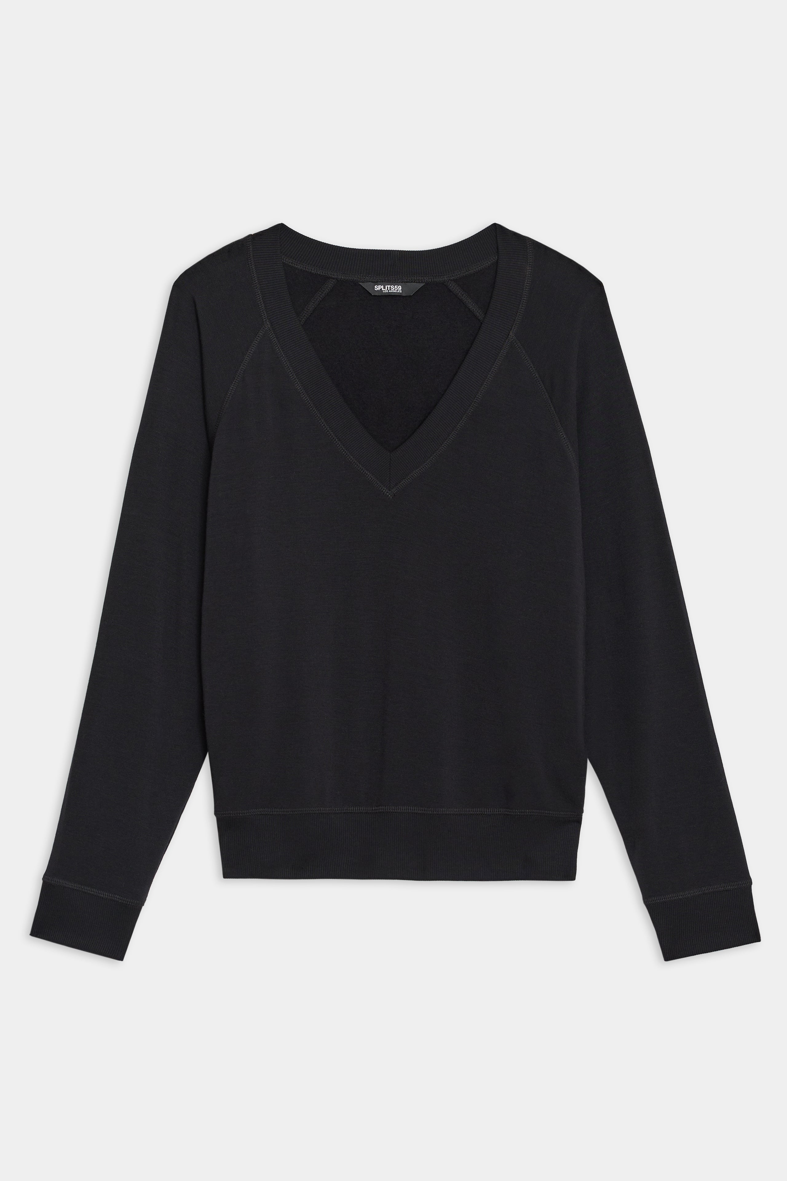 SPORTY&amp;RICH スウェット　ブラック　S  黒 Signature Logo Embroidered Crewneck - Black/White – Sporty & Rich