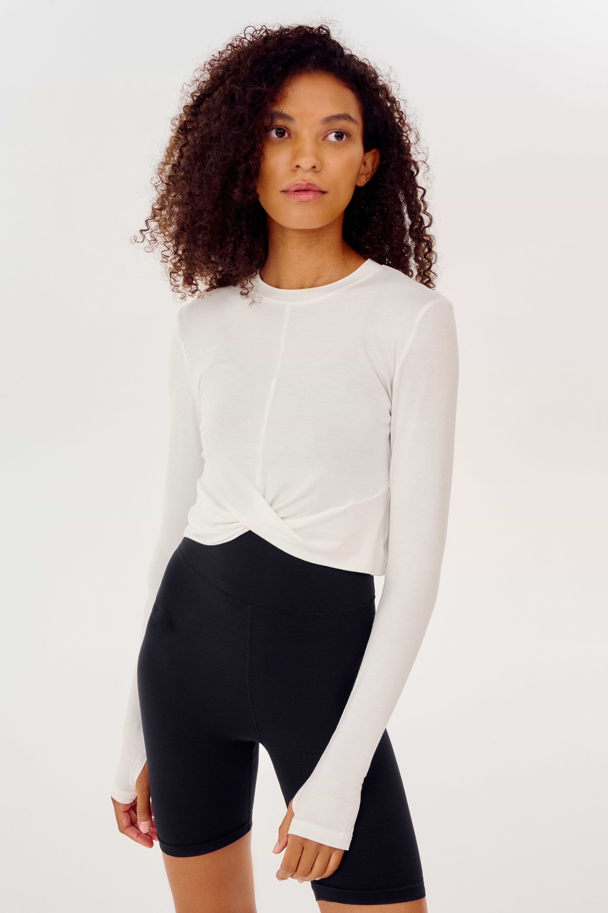 White Daisy L/S Jersey Tee