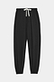 Andie Oversized Fleece Sweatpant in Black by SPLITS59 made of comfortable fabric on a white background.
