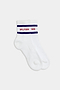 A pair of white, retro-inspired socks with a red "SPLITS59" logo and blue stripes near the top, reminiscent of vintage sport.

Replaced:
A pair of Logo Stripe Quarter Socks - White/Pirate Red by SPLITS59 with a red "SPLITS59" logo and blue stripes near the top, reminiscent of vintage sport.