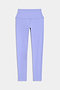 Front flat view of light purple high waist  legging