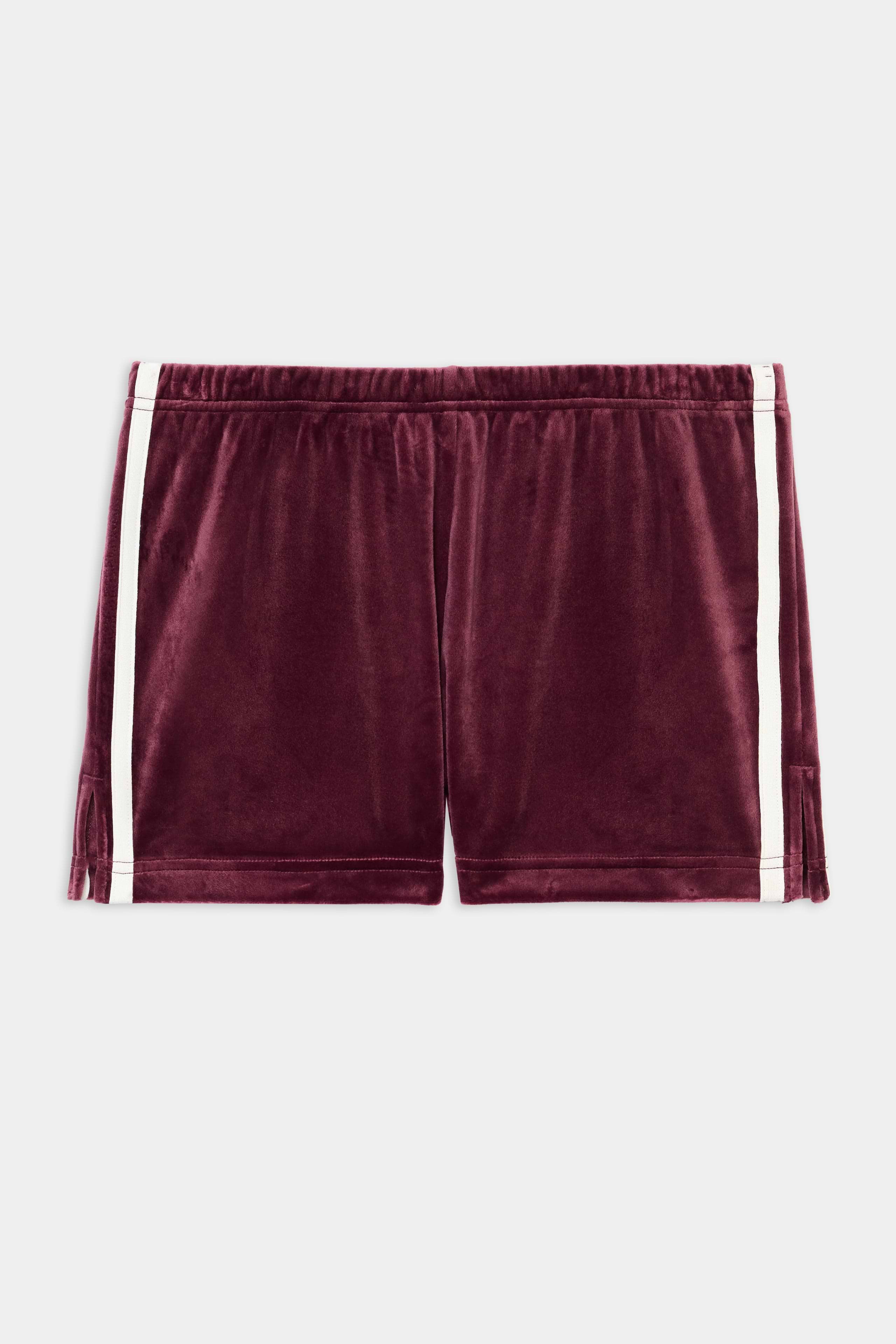 Heritage Velour Short - Dark Cherry/White – SPLITS59
