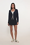 Bekah Knit Cardigan - White/Indigo