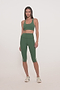 Ella High Waist Airweight Capri - Arugula/White