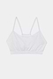 A Loren Seamless Bra - White on a white background.