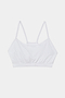 A Loren Seamless Bra - White on a white background.