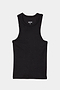 A SPLITS59 Kiki Rib Tank Full Length in Black, perfect for gym workouts on a white background.