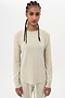 The women's Warm Up Fleece Sweatshirt in Heather Oat is sport inspired, featuring Los Angeles vibes by SPLITS59.