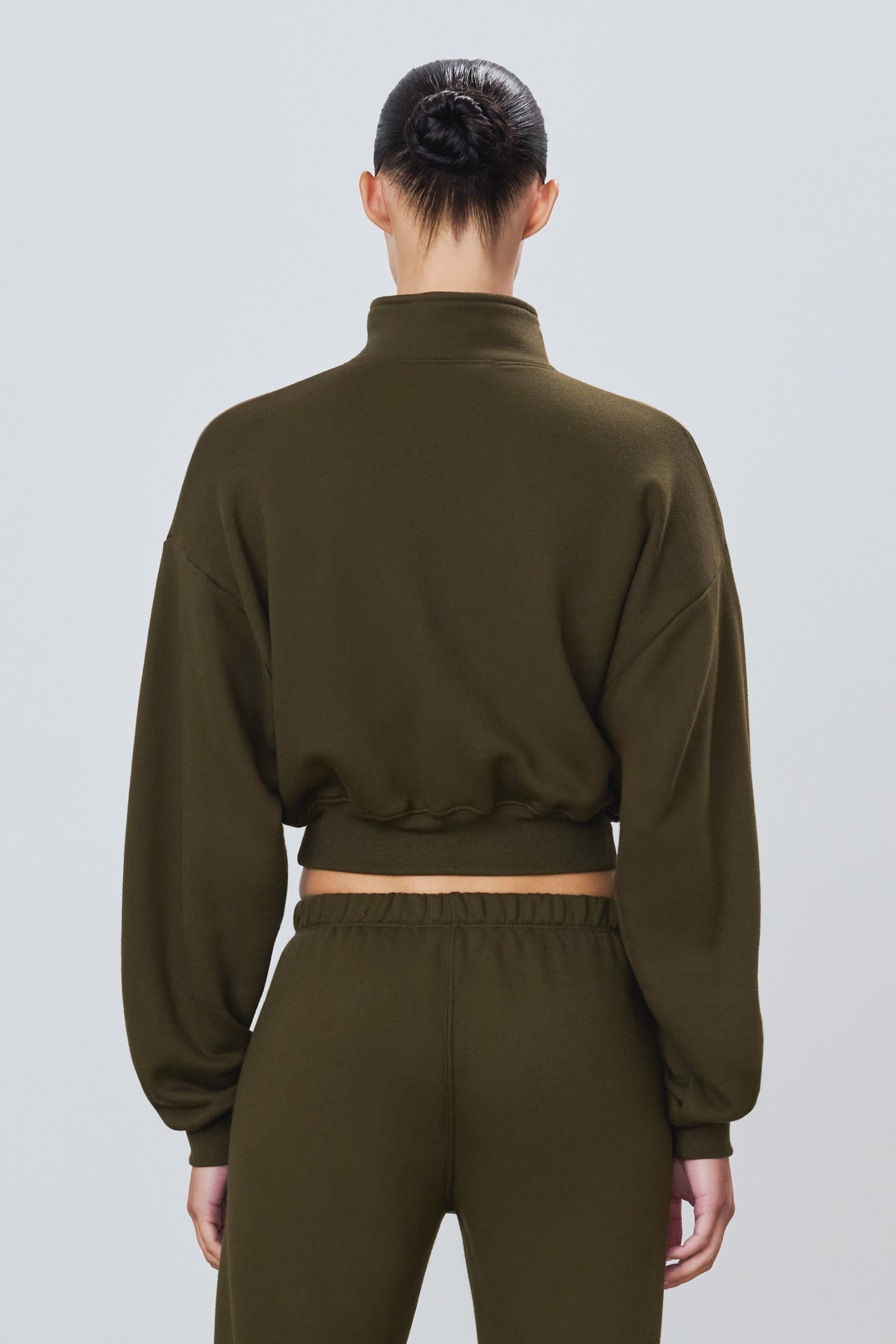 CROPPED HALF-ZIP SWEATSHIRT - ÉTERNE