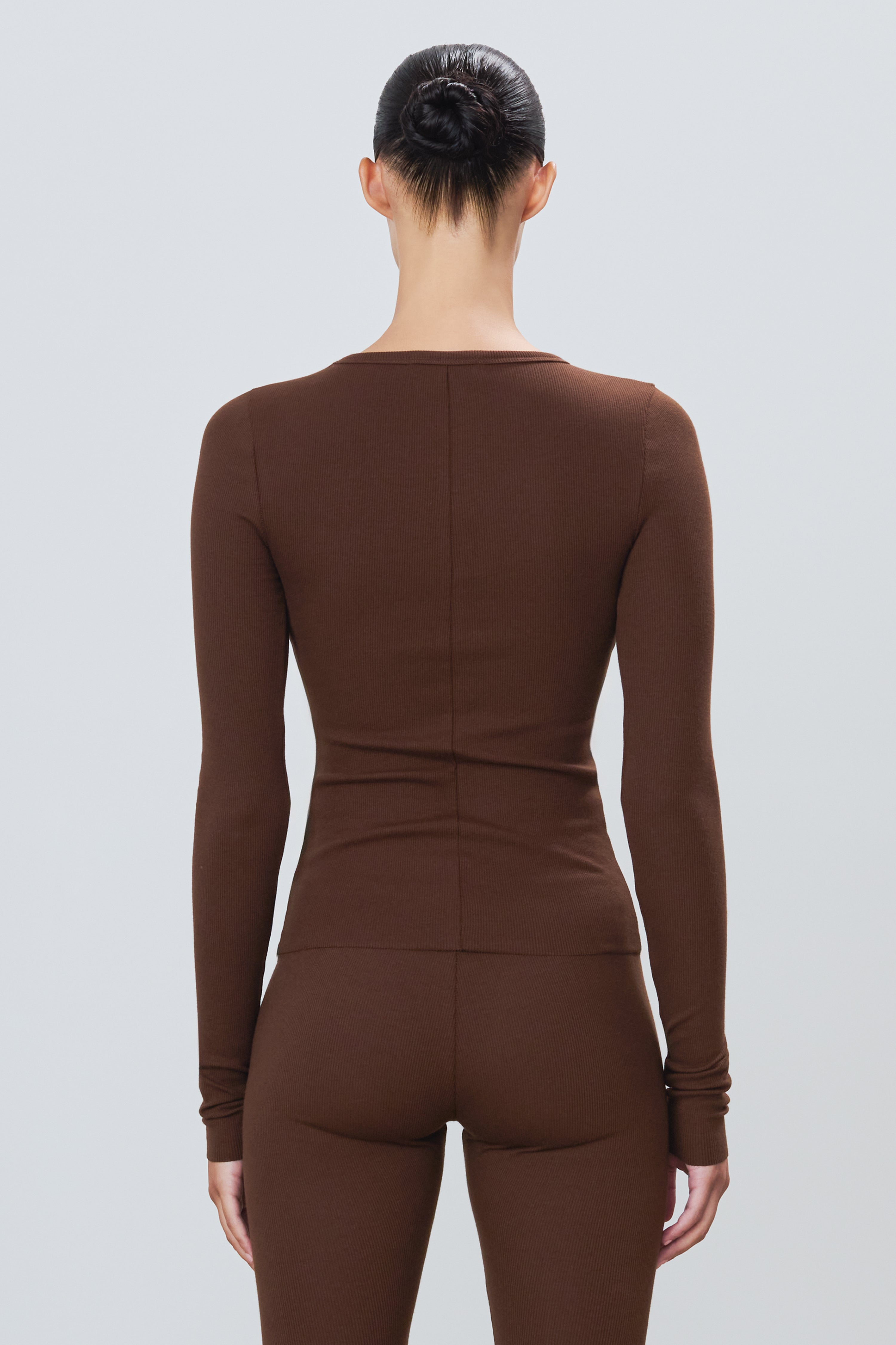 LONG SLEEVE FITTED TOP - ÉTERNE