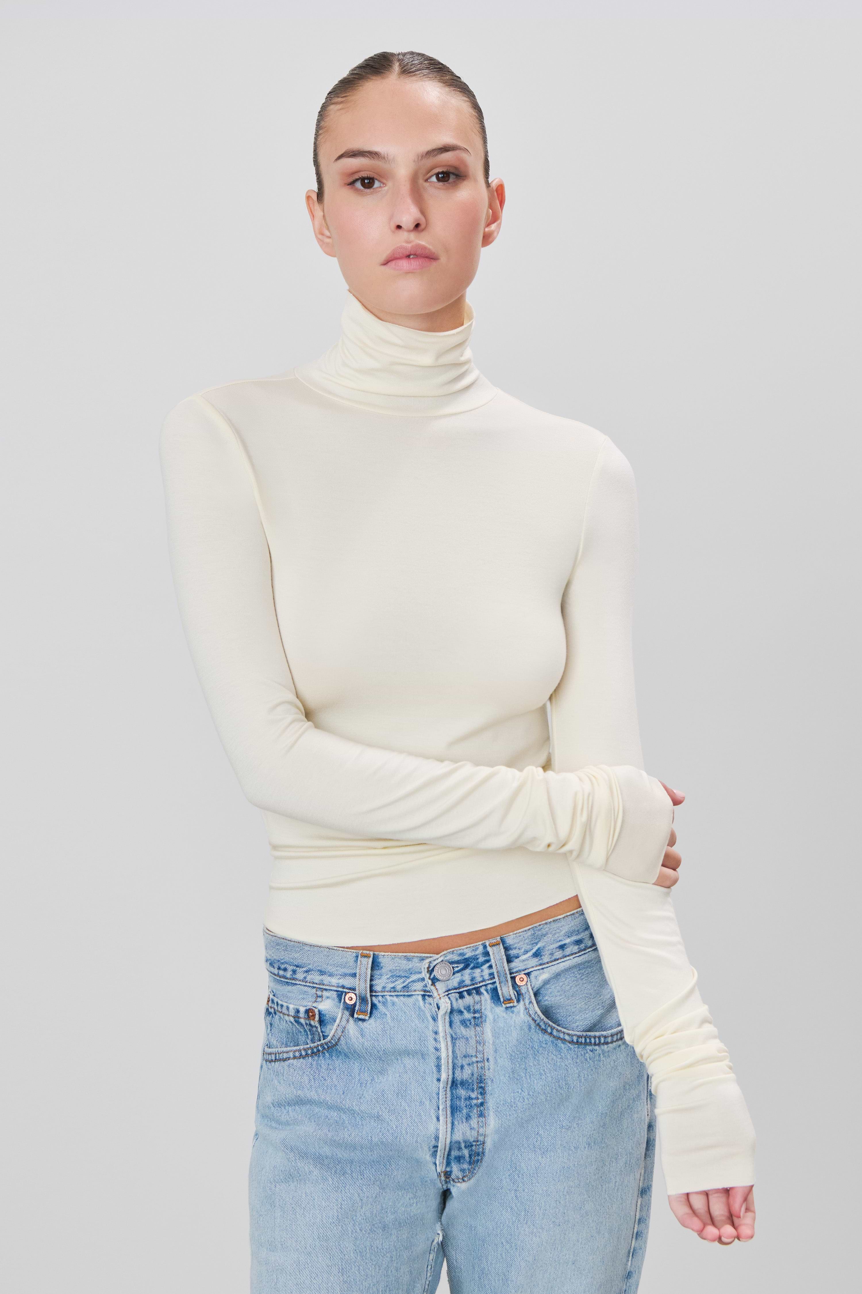 FITTED TURTLENECK TOP - ÉTERNE