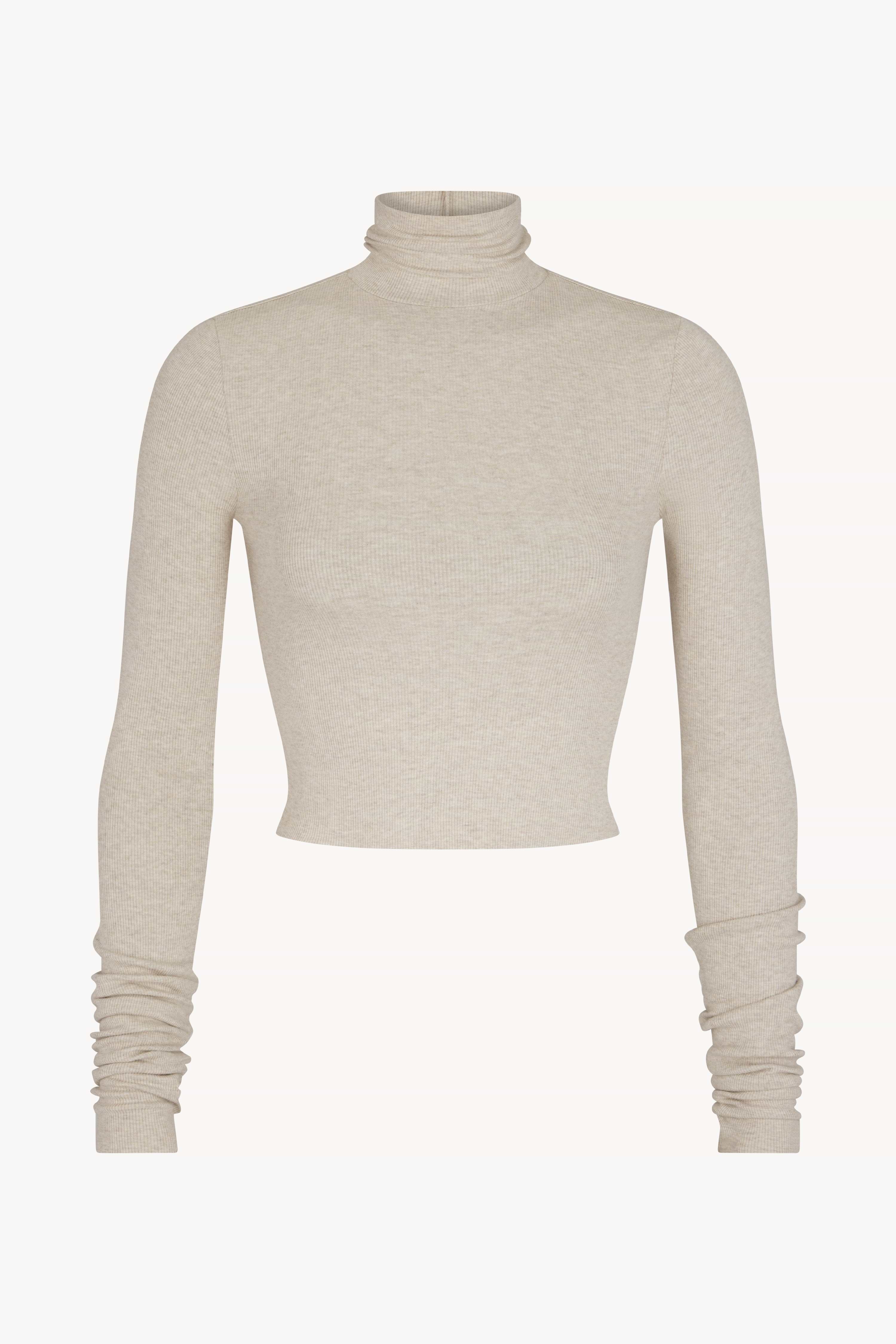 CROPPED FITTED TURTLENECK TOP - ÉTERNE
