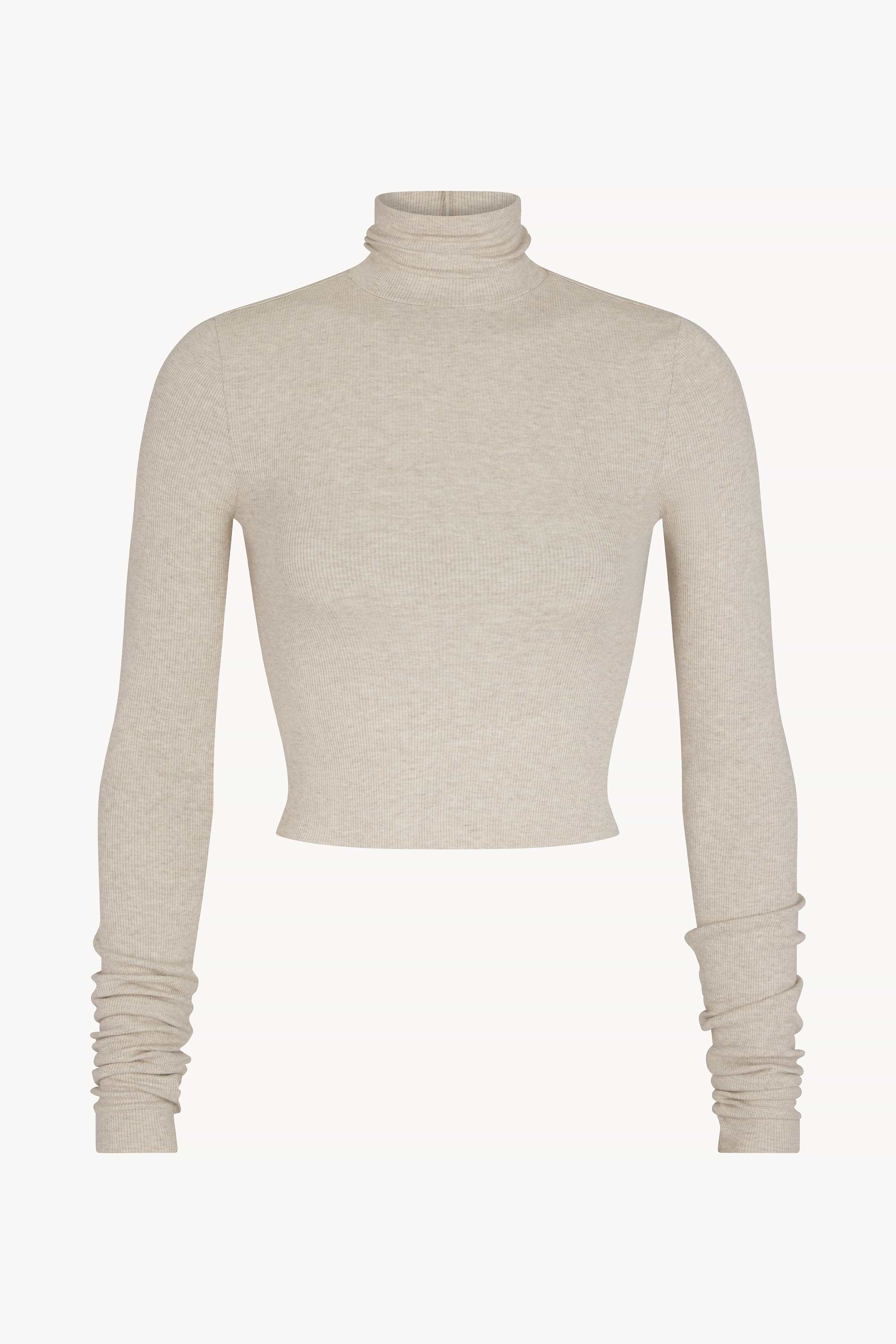 CROPPED FITTED TURTLENECK TOP - ÉTERNE
