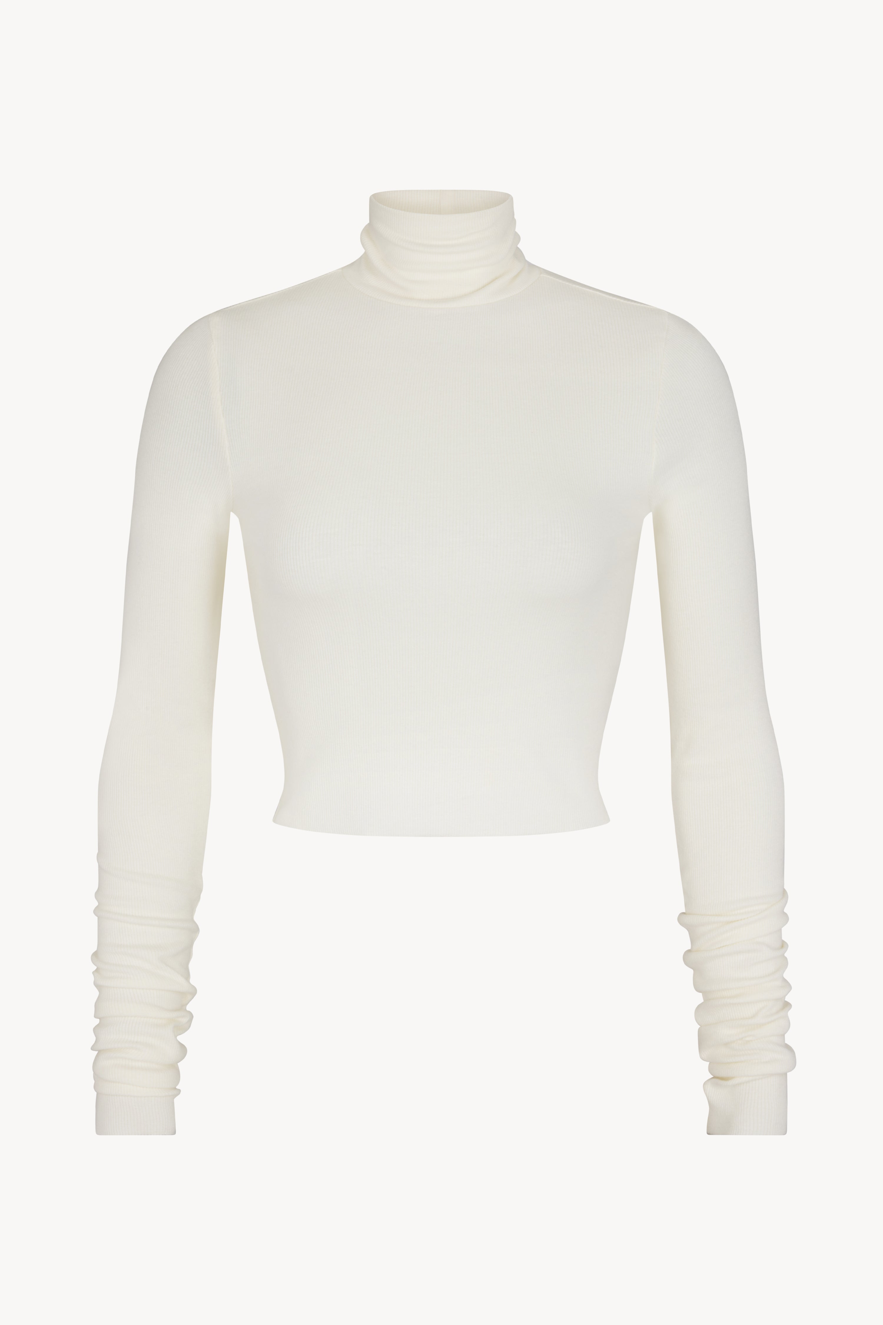 CROPPED FITTED TURTLENECK TOP - ÉTERNE