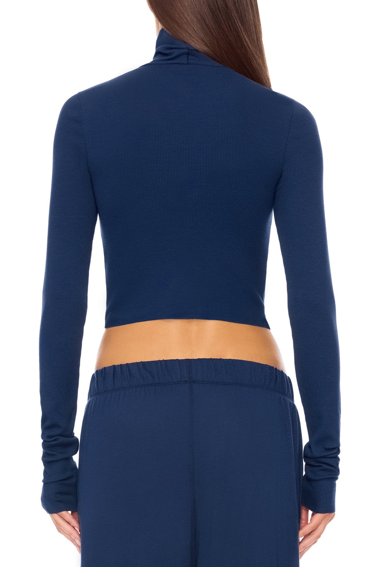 CROPPED FITTED TURTLENECK TOP - ÉTERNE