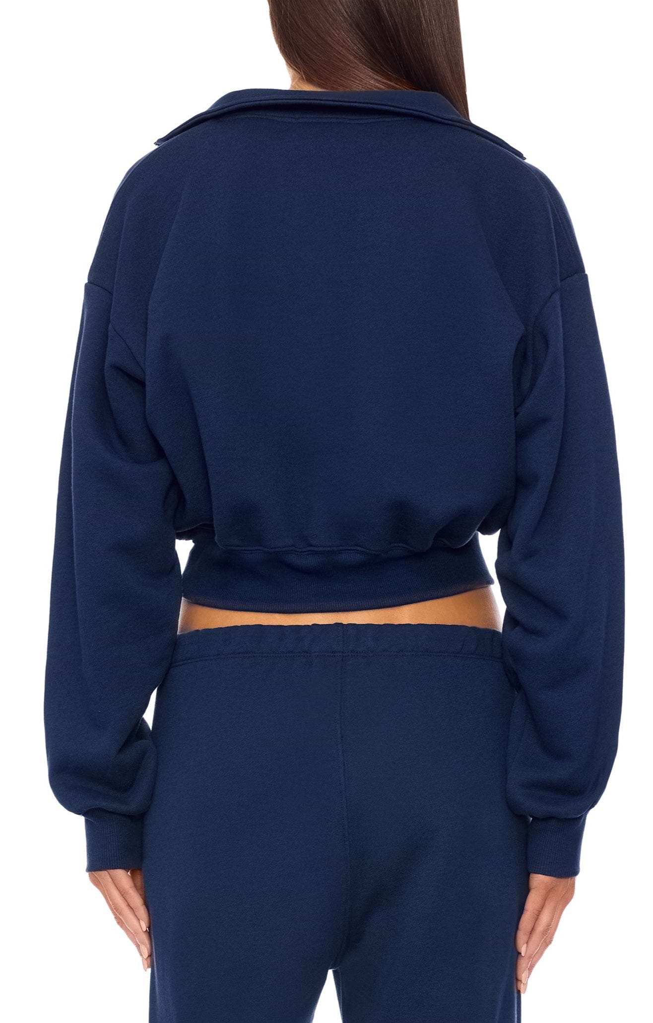 CROPPED HALF-ZIP SWEATSHIRT - ÉTERNE