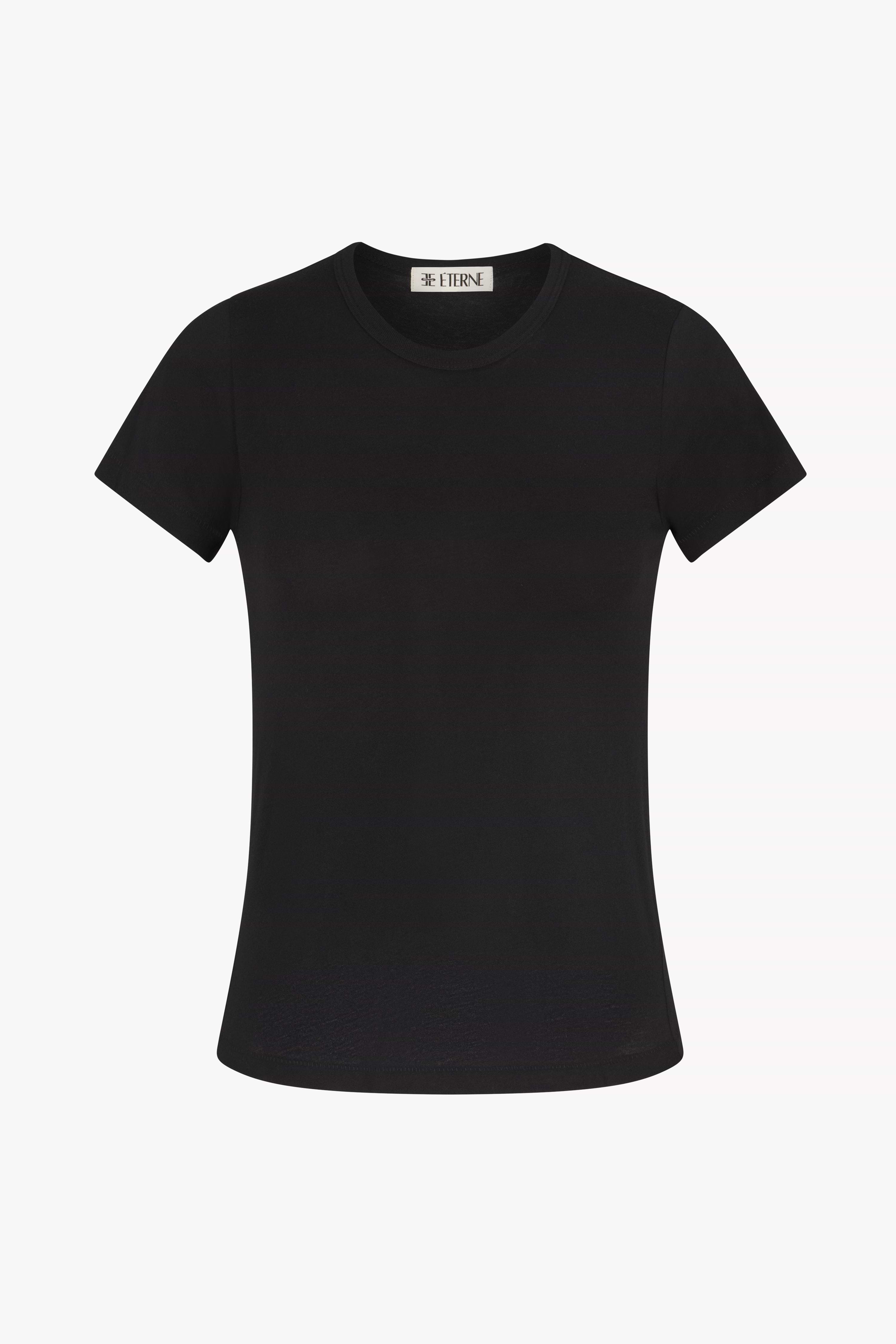 FITTED CREWNECK SHORT SLEEVE T-SHIRT - ÉTERNE