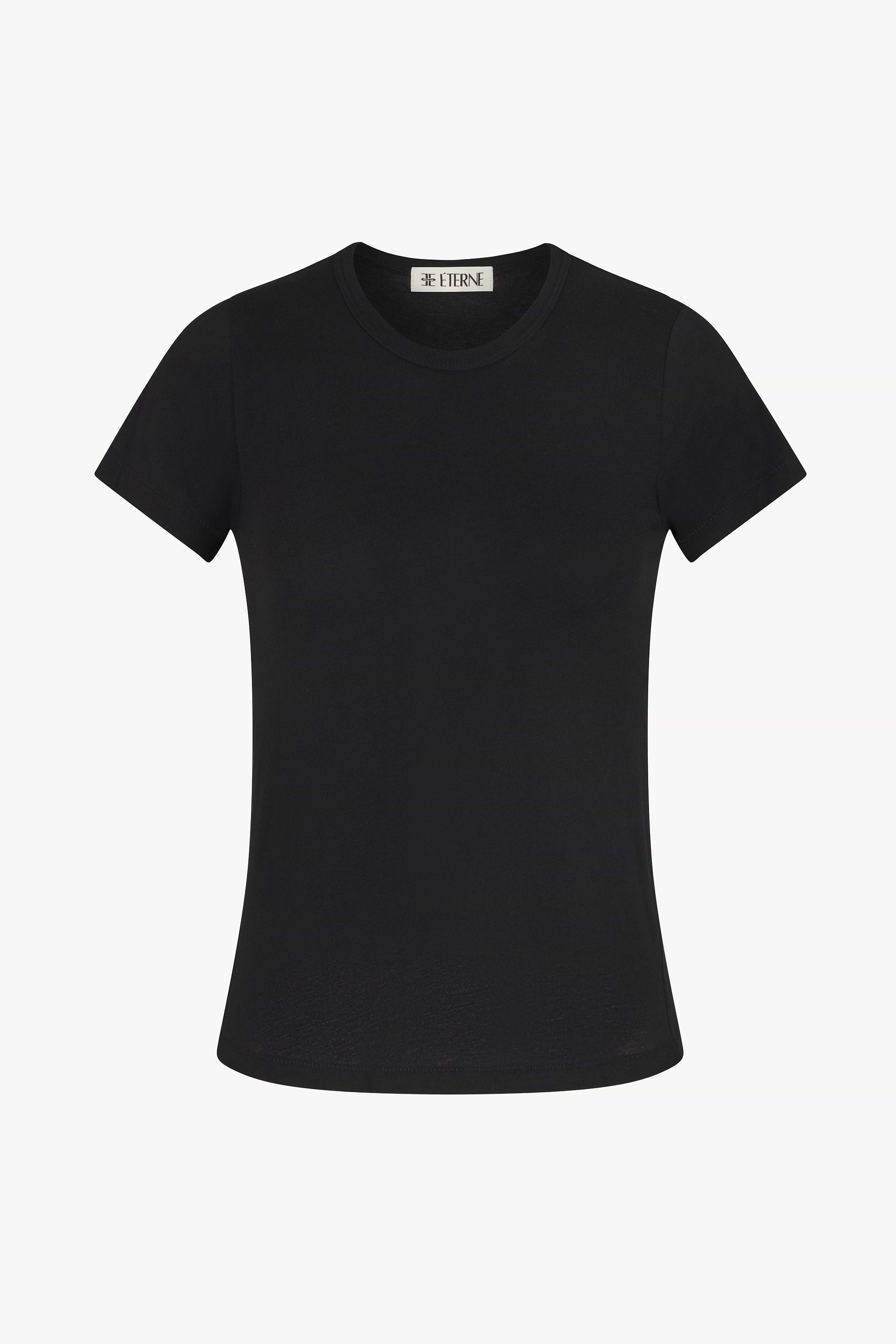FITTED CREWNECK SHORT SLEEVE T-SHIRT - ÉTERNE