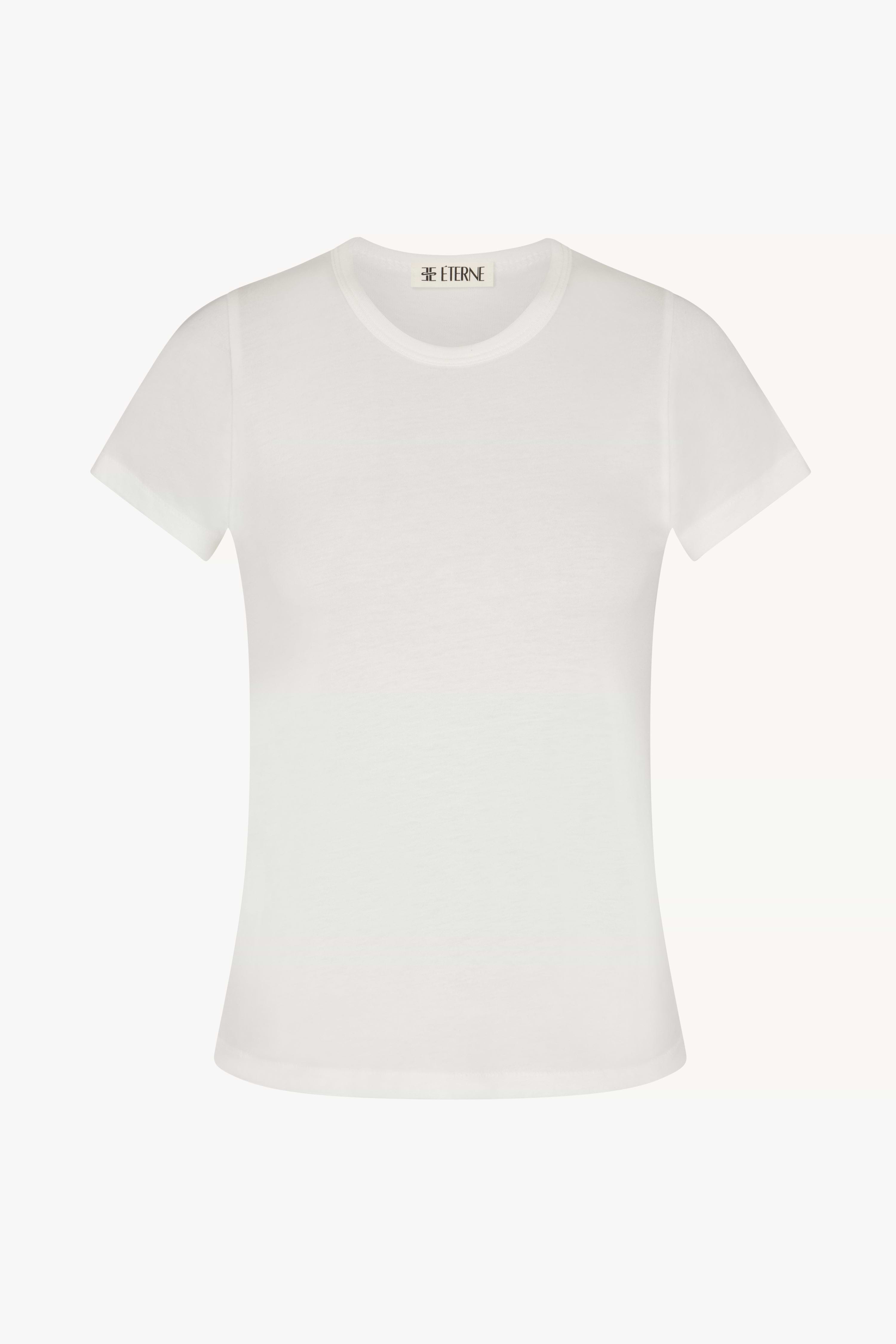 FITTED CREWNECK SHORT SLEEVE T-SHIRT - ÉTERNE