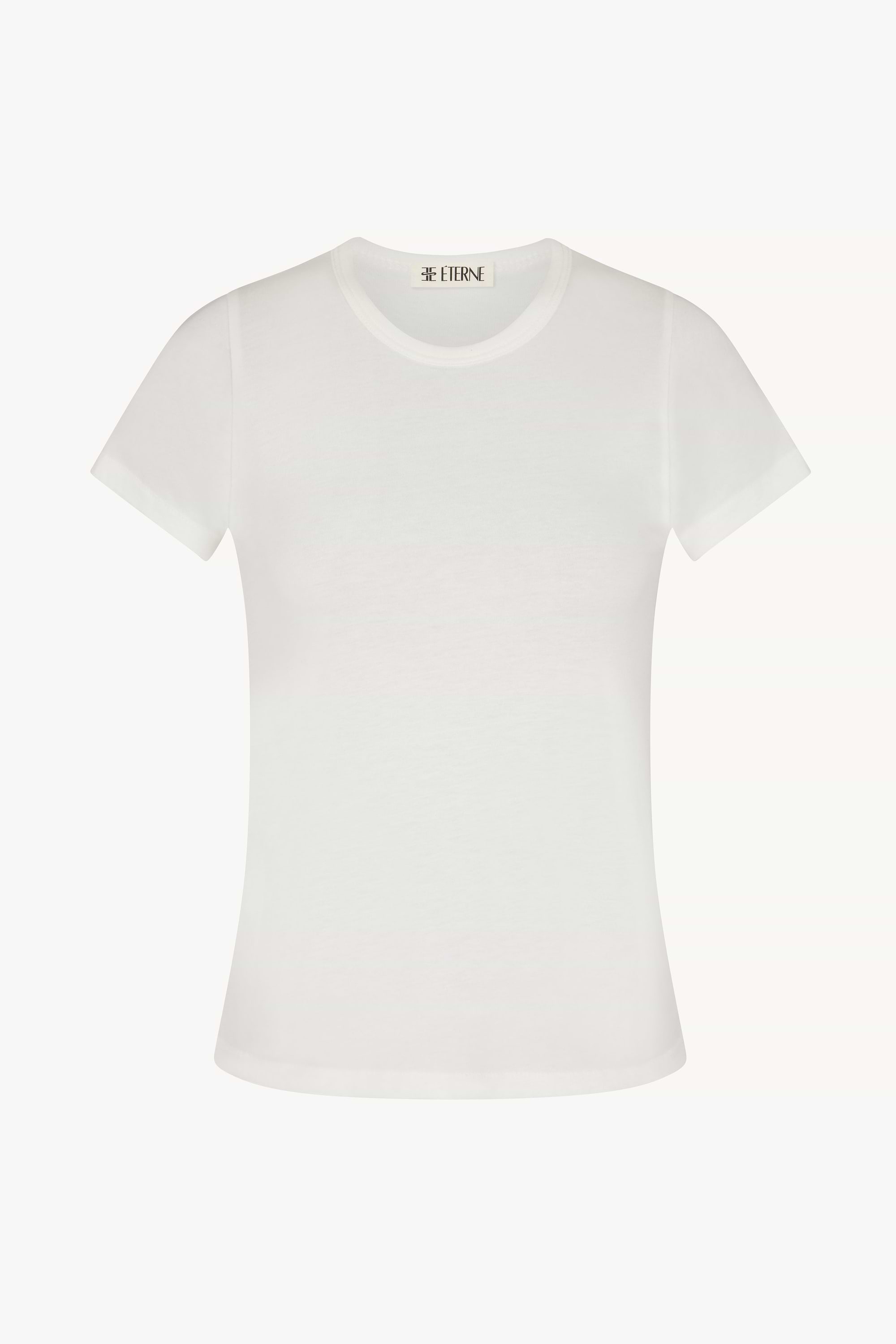 FITTED CREWNECK SHORT SLEEVE T-SHIRT - ÉTERNE
