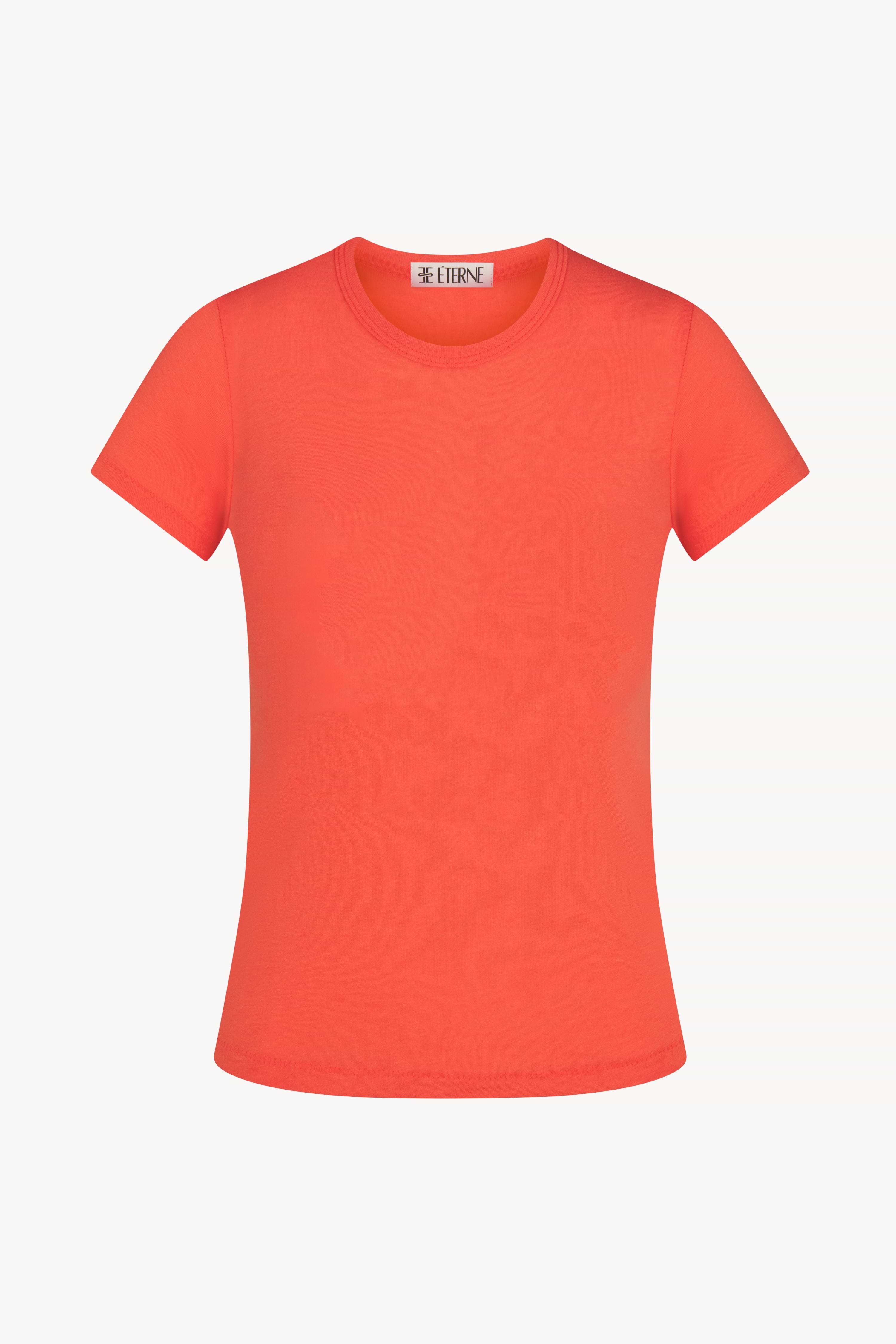 FITTED CREWNECK SHORT SLEEVE T-SHIRT - ÉTERNE