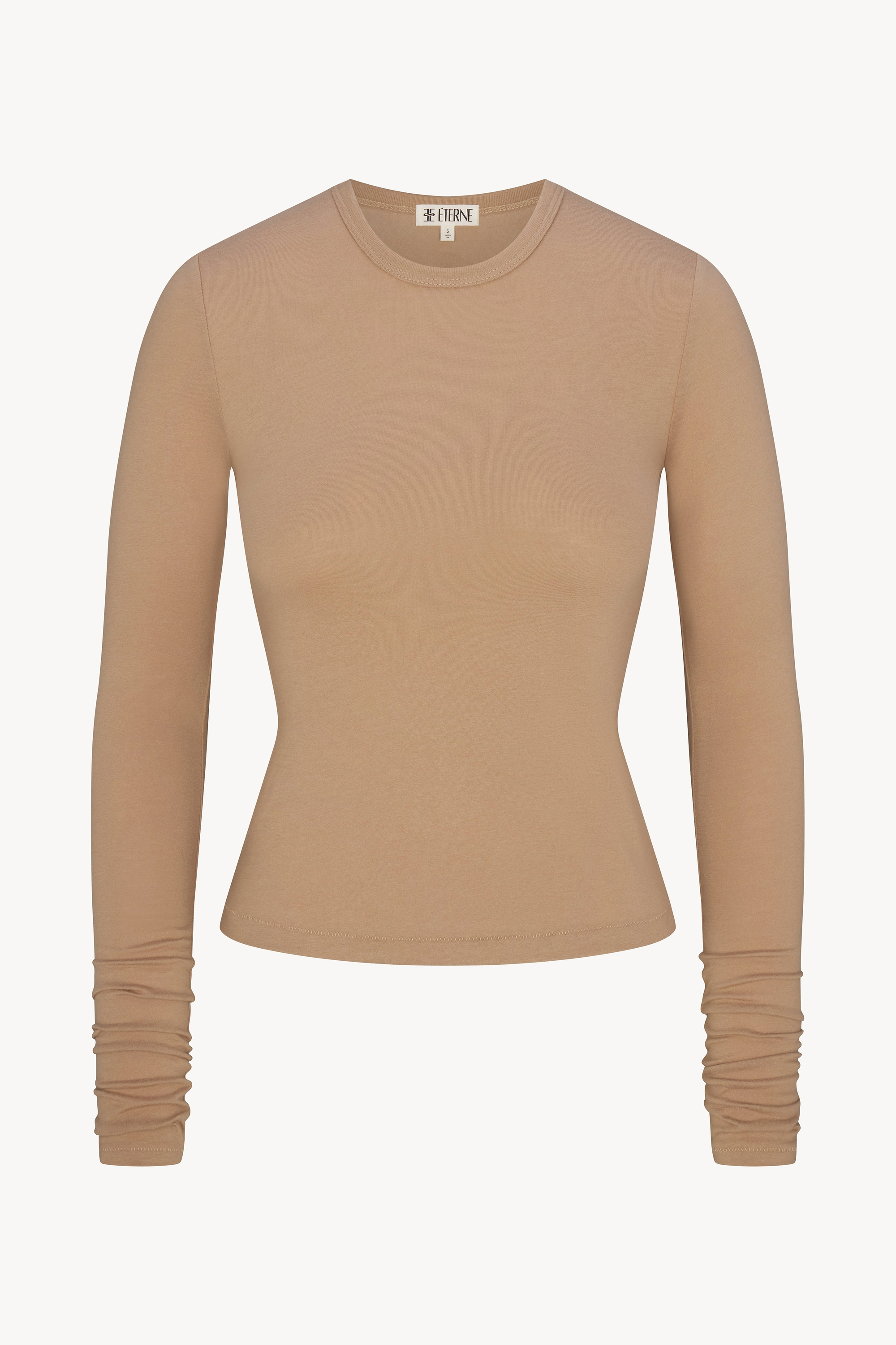 FITTED CREWNECK LONG SLEEVE T-SHIRT - ÉTERNE