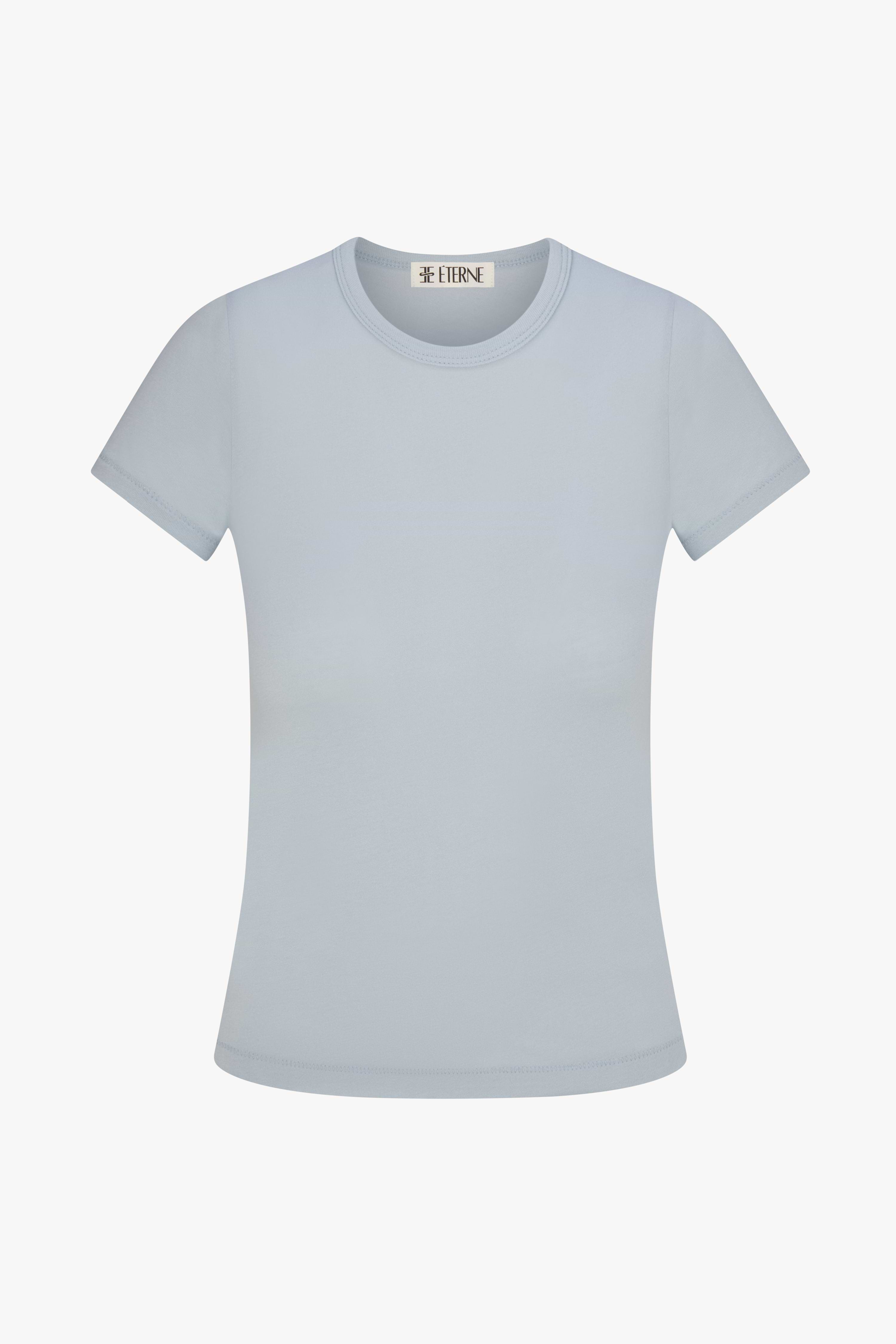 FITTED CREWNECK SHORT SLEEVE T-SHIRT - ÉTERNE
